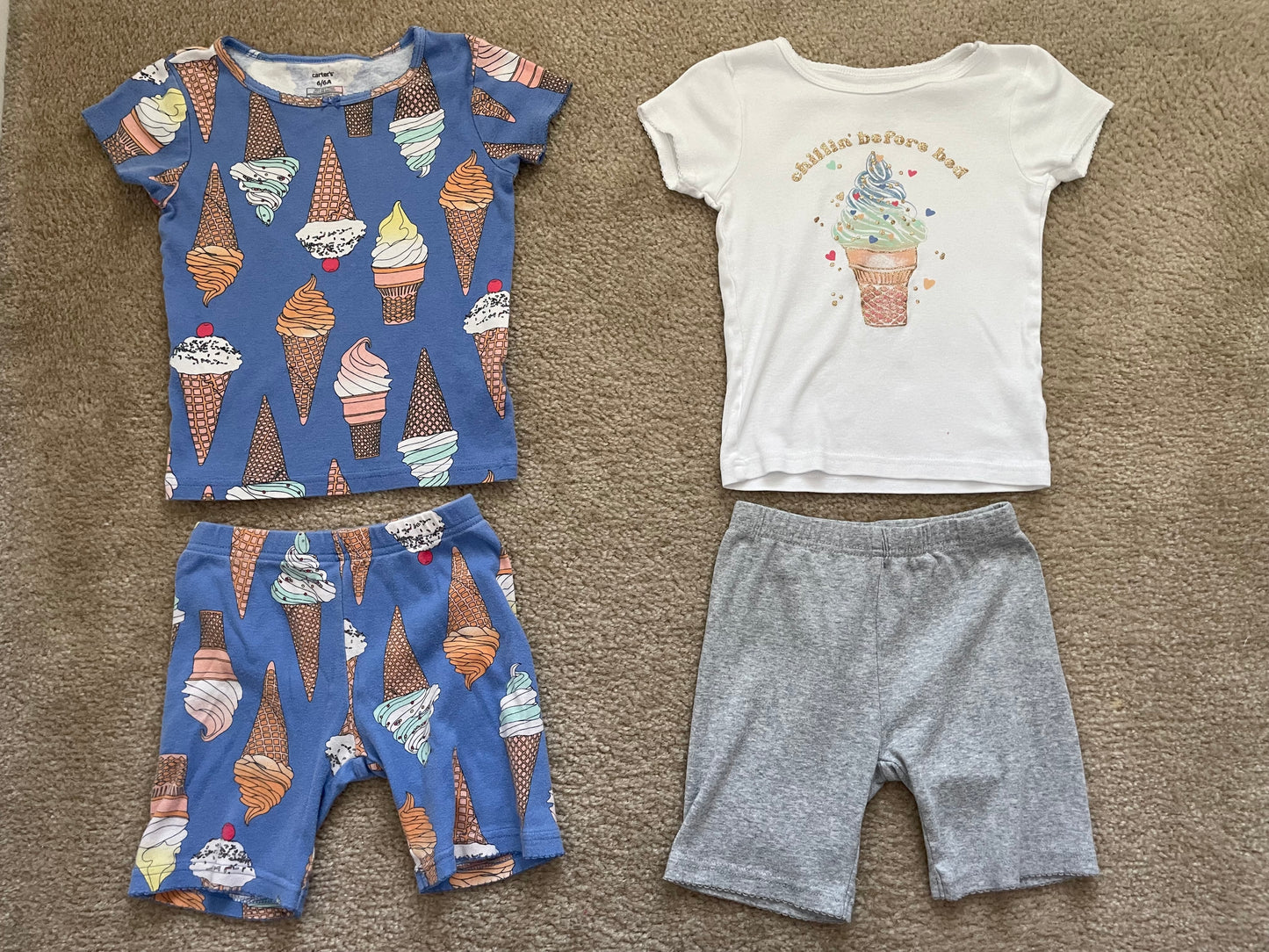 Seller 71: Carters girls size 6 pajama bundle