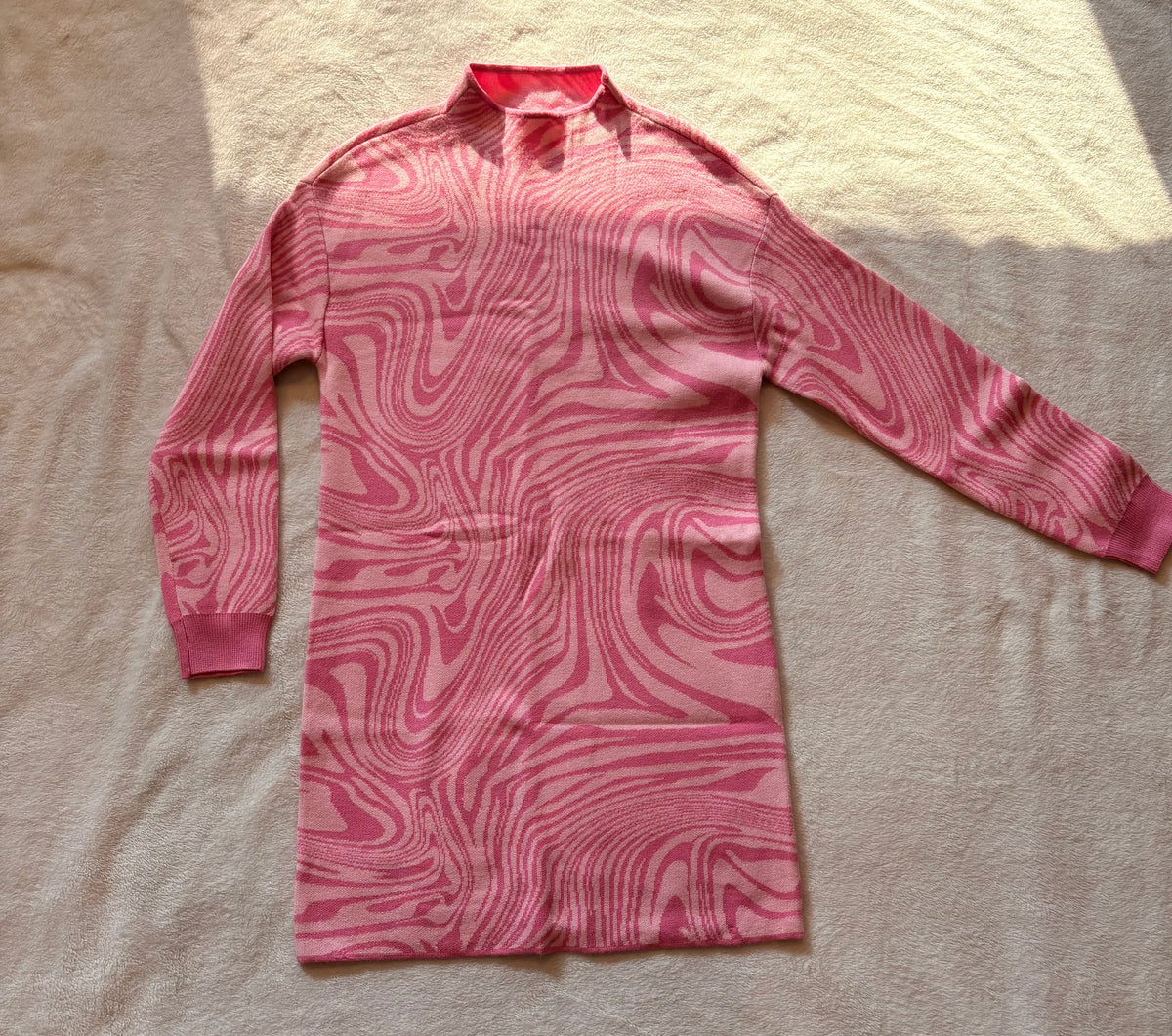 #102 - GB girls size 12/14 long sleeve knit dress