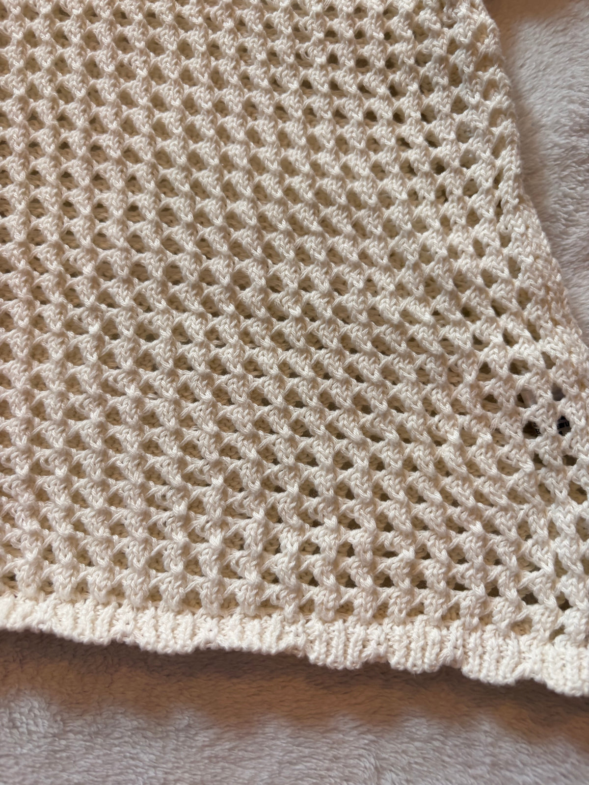 #102 - Art Class girls size 14 crocheted cropped sweater