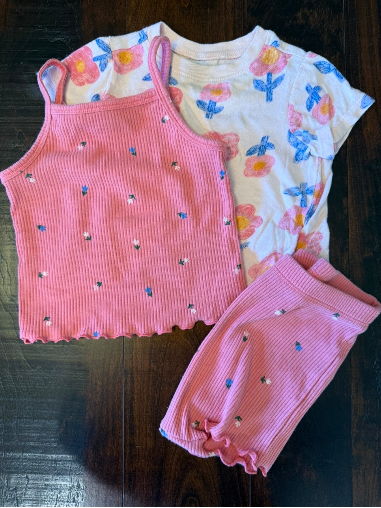 #28 Old Navy Infant Girl Floral Set - Size 12-18 Months