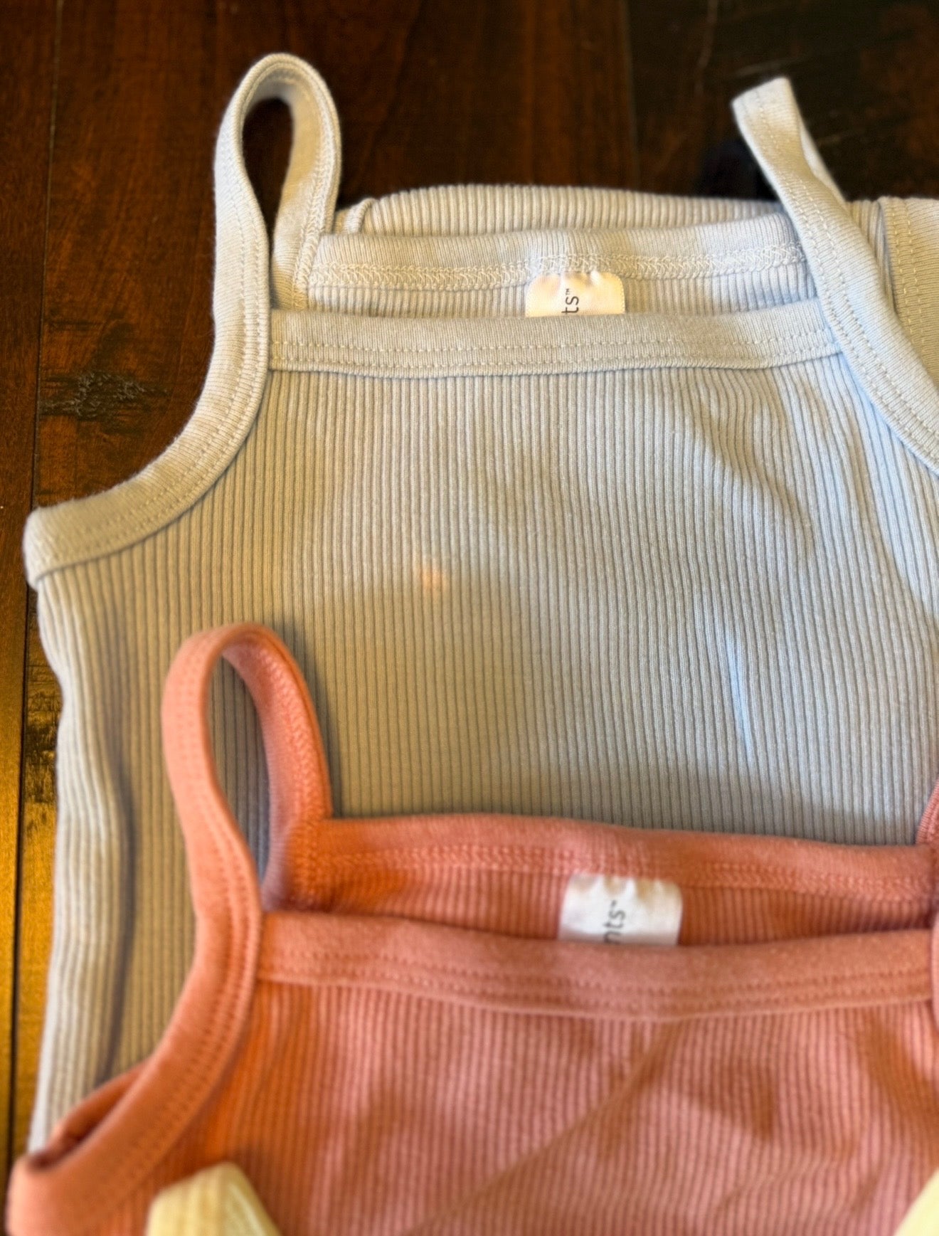 #28 Modern Moments Infant Girl Spaghetti Strap Onesie Lot - Size 12 Months