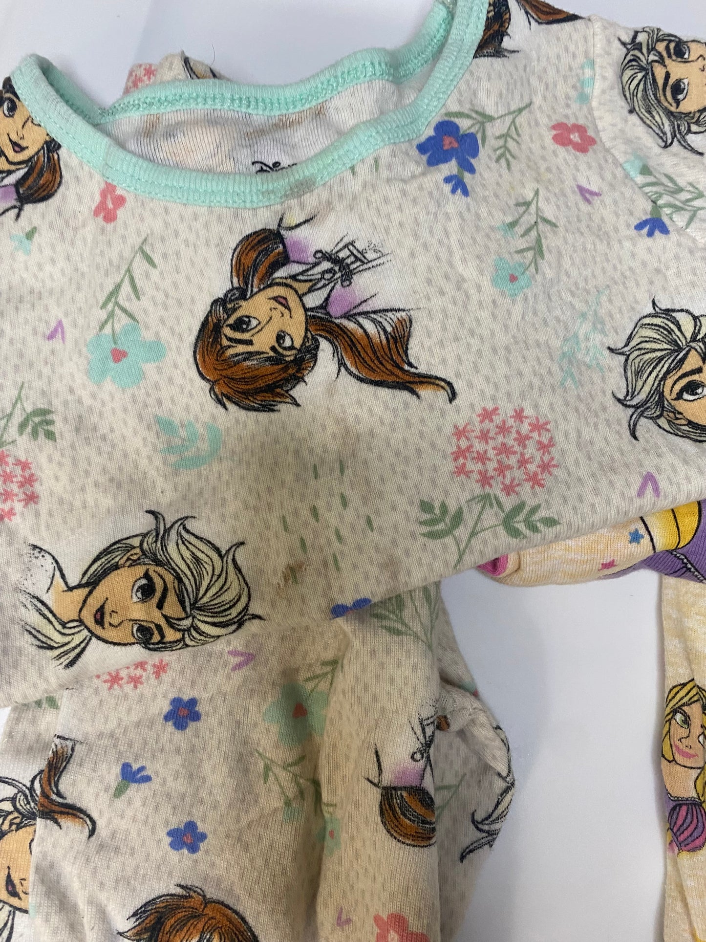 Seller #66 Girls Disney Princess Pajama Bundle - Fit like 2T