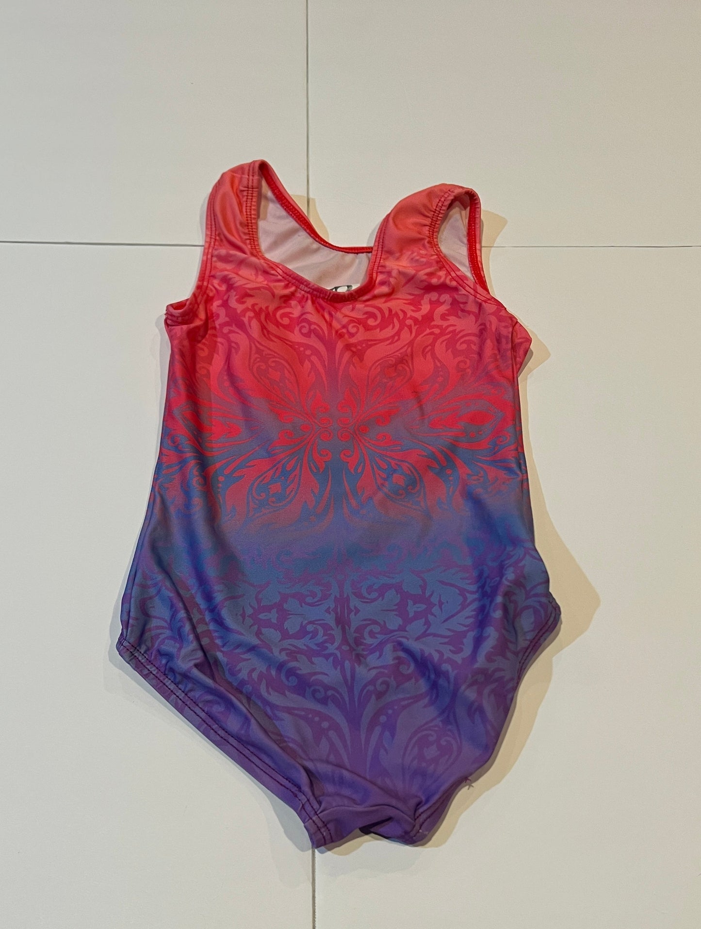 #180 Girls 3T-4T GK Elite Leotard Set (Pink and Pink/Purple)