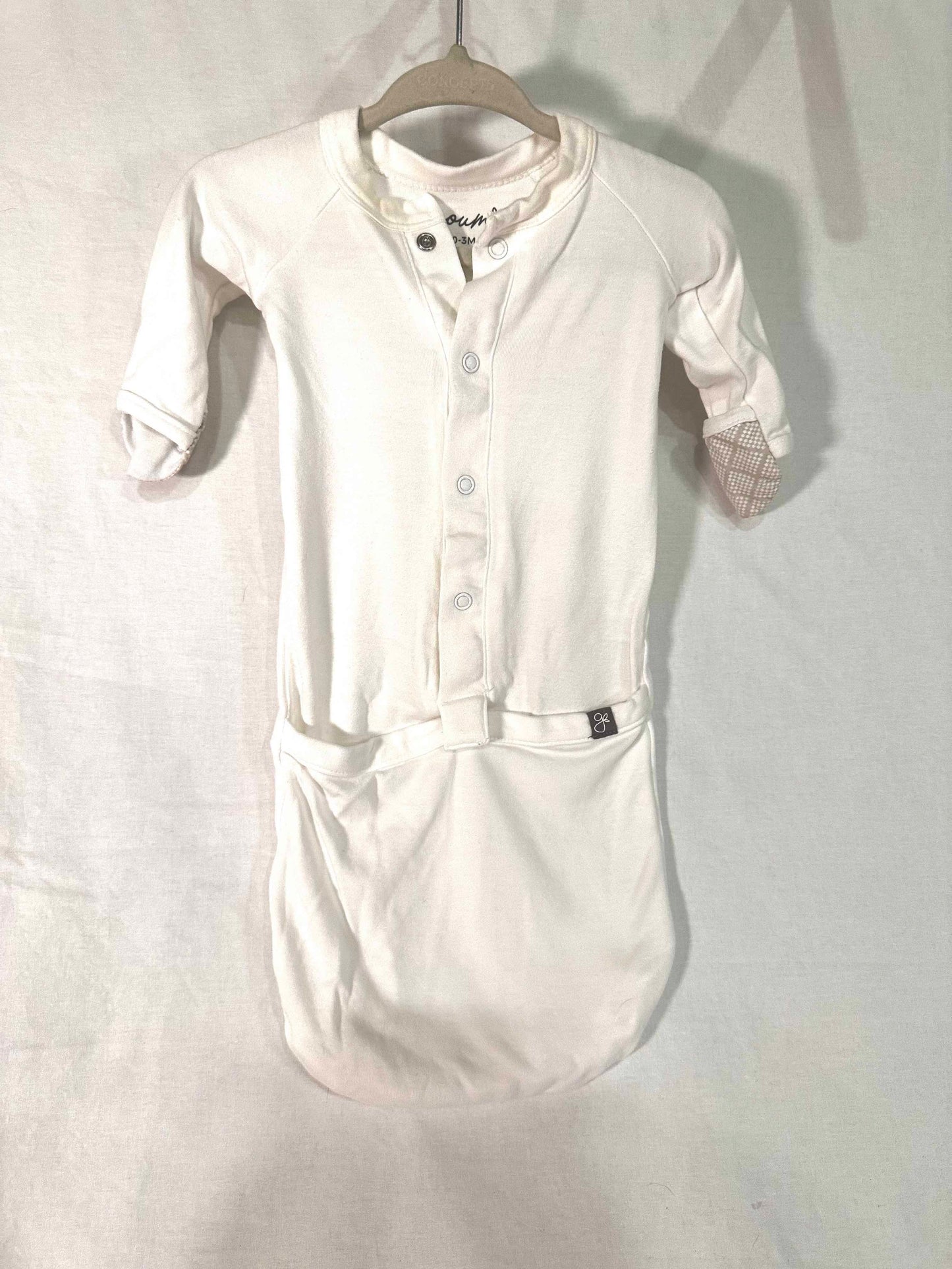 #30 Goumi White Cotton Layette, 0-3M
