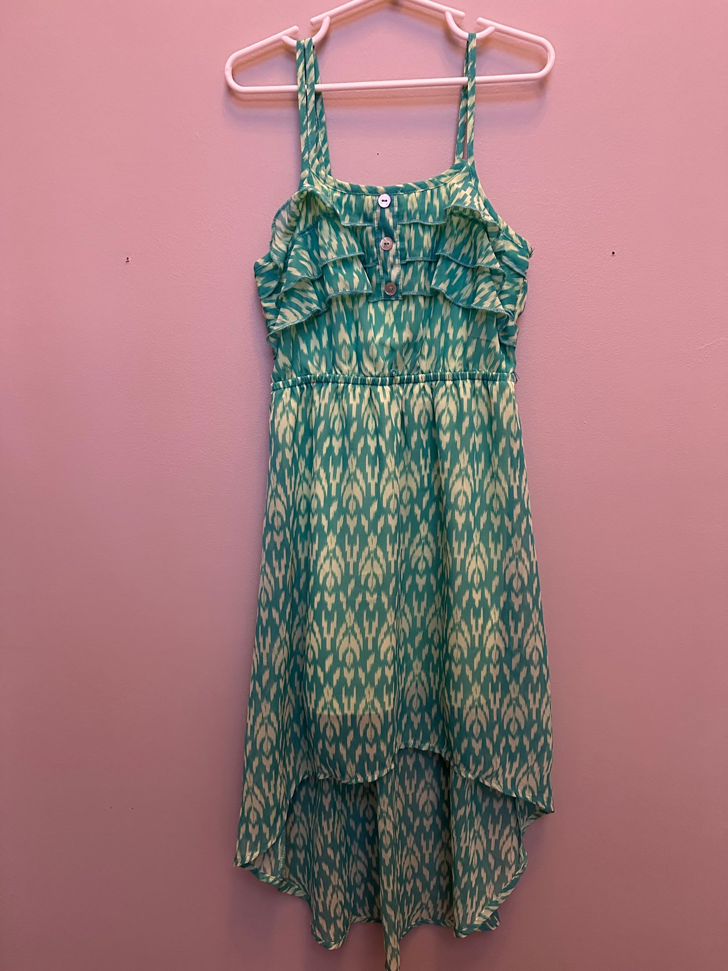 #130 Xhileration Sz 6/6X Girls Green Dress
