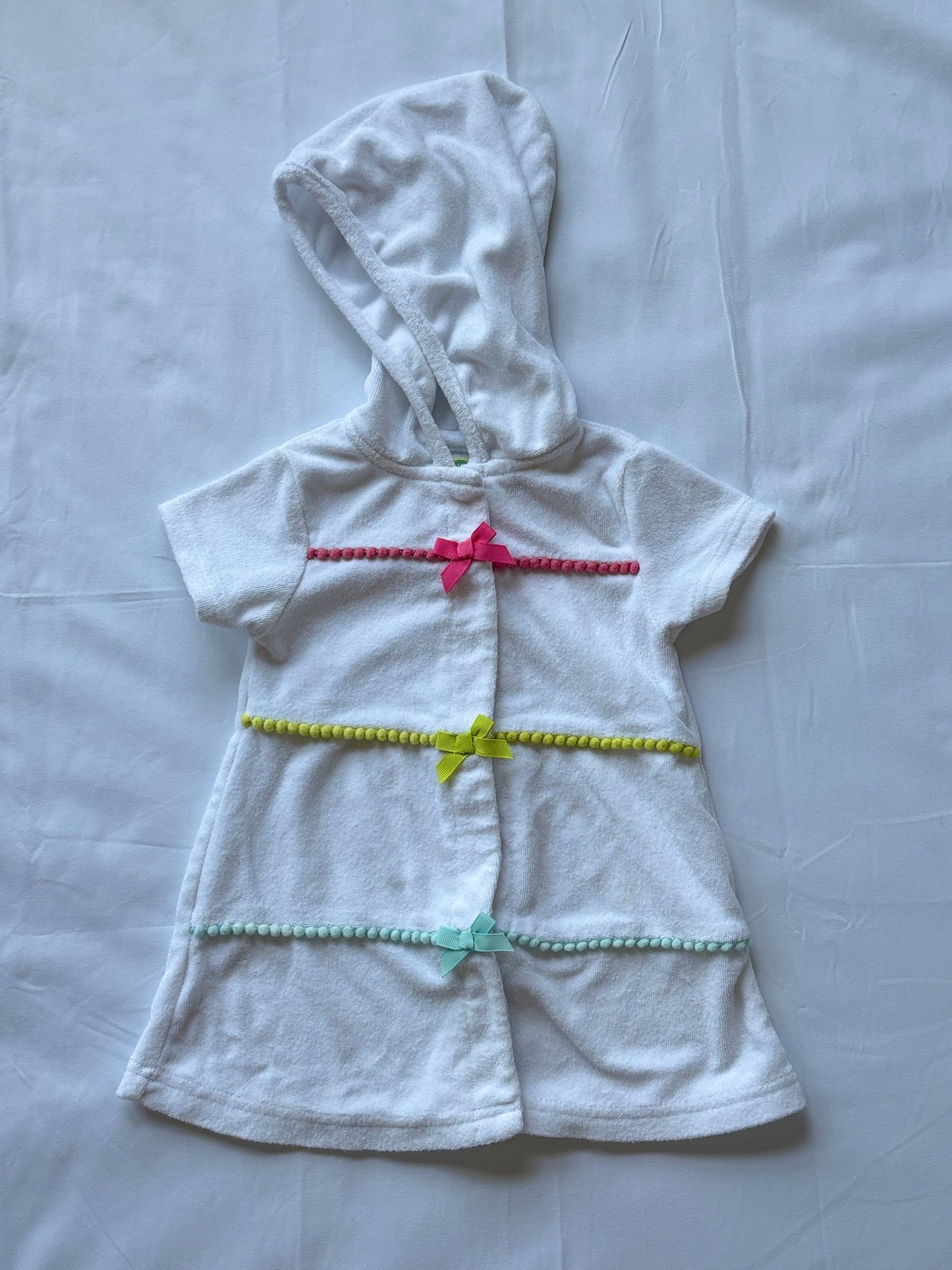 #88 REDUCED Little Me Pool Swim Coverup Dress Girls Size 18M