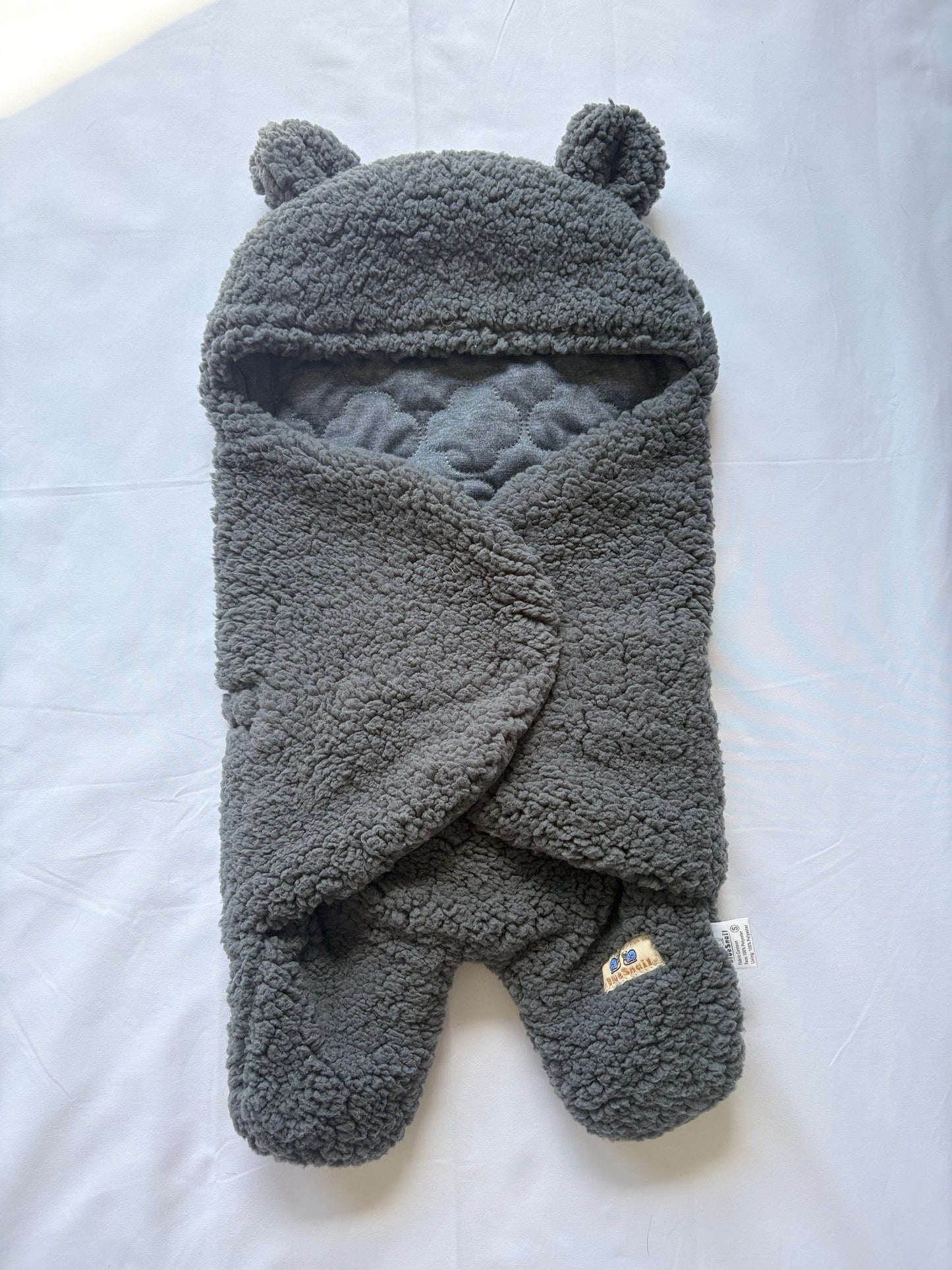 #88 REDUCED BlueSnail Baby Fuzzy Stroller Sack Wrap
