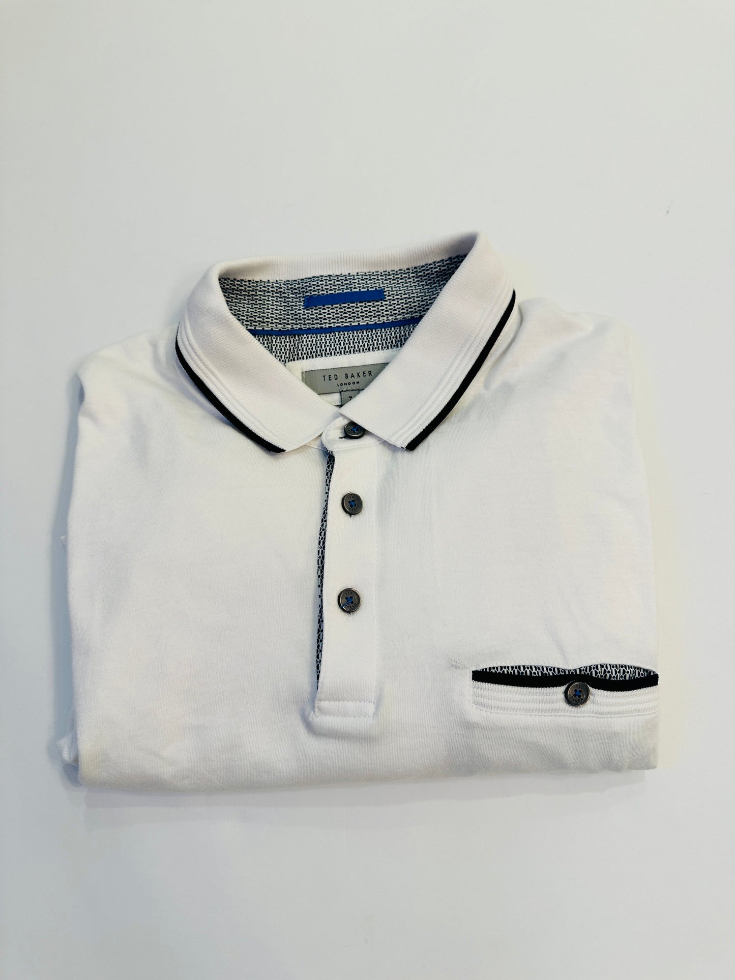 (#158) Ted Baker | EUC | (7)xl | white polo | 45227