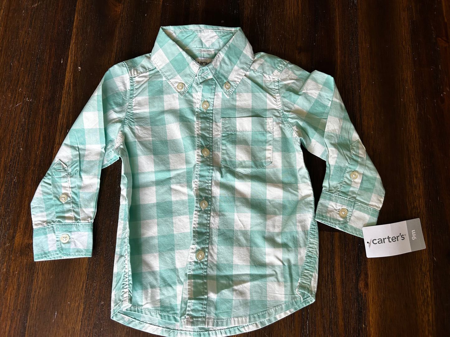 Seller #21 NWT 9mo Carters plaid button up