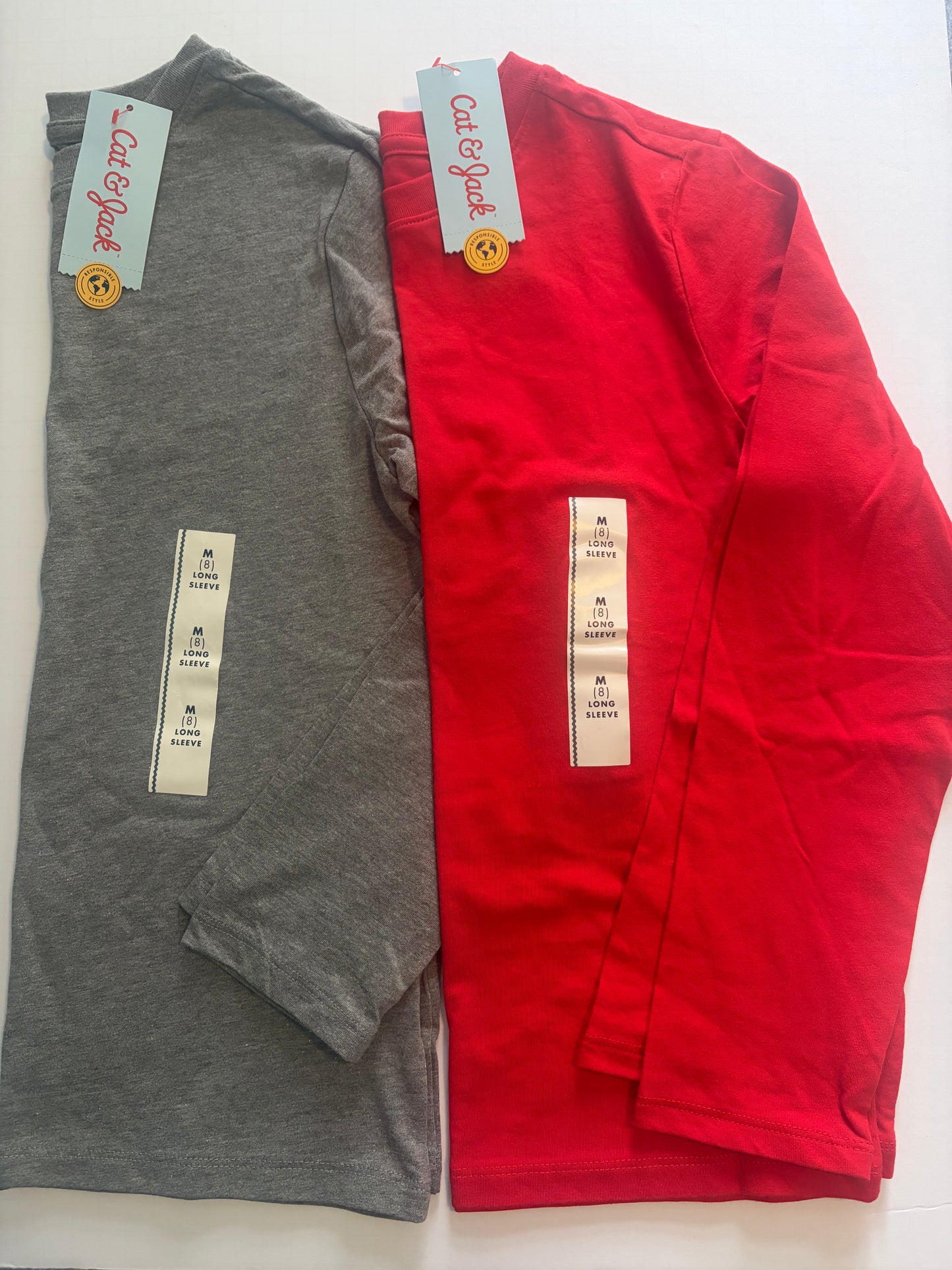 Seller #91 Boys' size M/8 Cat & Jack cotton long sleeve t-shirt bundle NWT