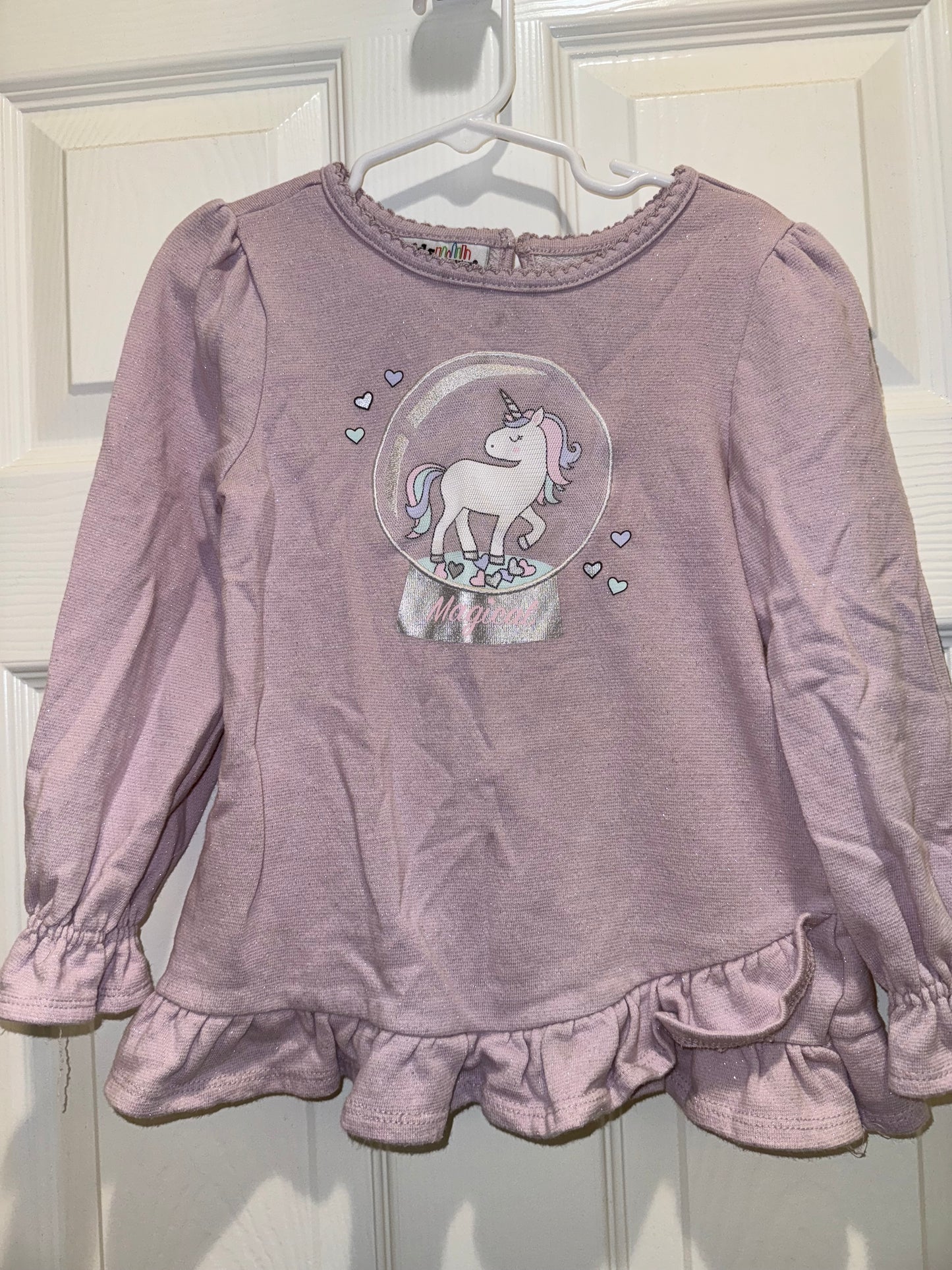 #53 girl kids headquarters long sleeve top size 6