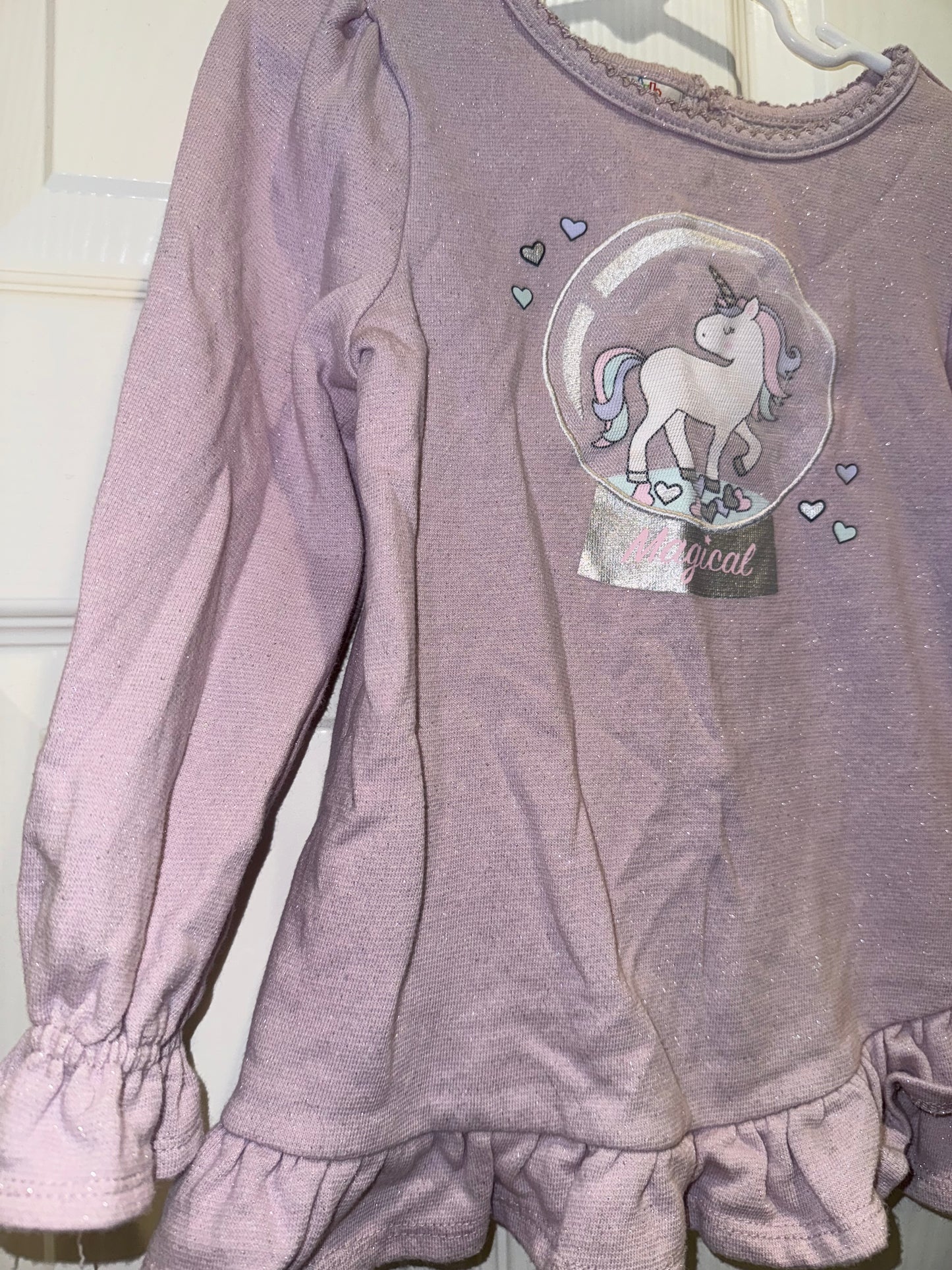 #53 girl kids headquarters long sleeve top size 6