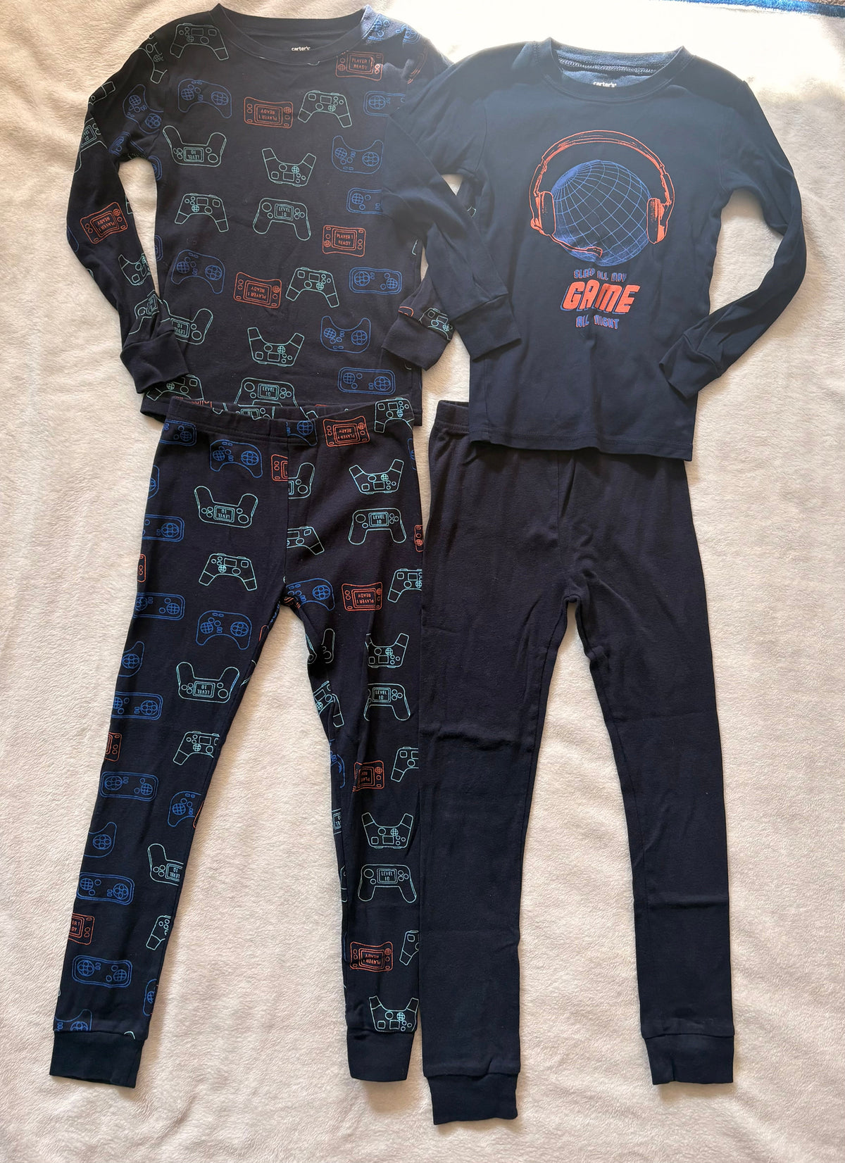 #102 - Carter's boys size 7 long sleeve pajamas