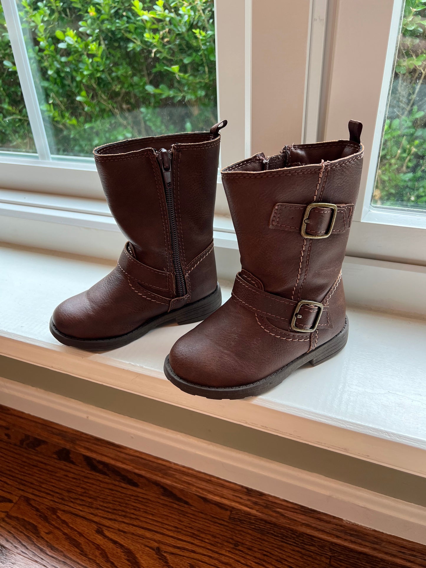 Seller #115 - REDUCED Carter’s Toddler Girl Size 6 Brown Leather Boots, VGUC