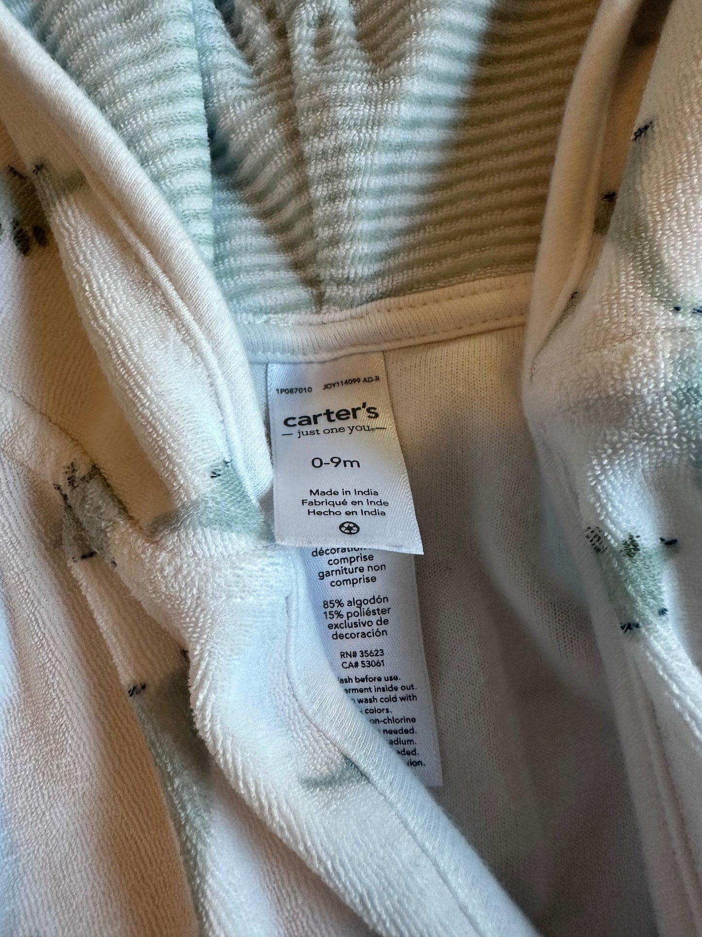 #93 Carter’s + Modern Baby Robe Set Boys 0-9M