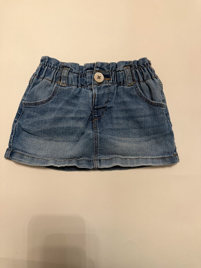 #78 REDUCED Wonder Nation Jean Skirt Girls 18M
