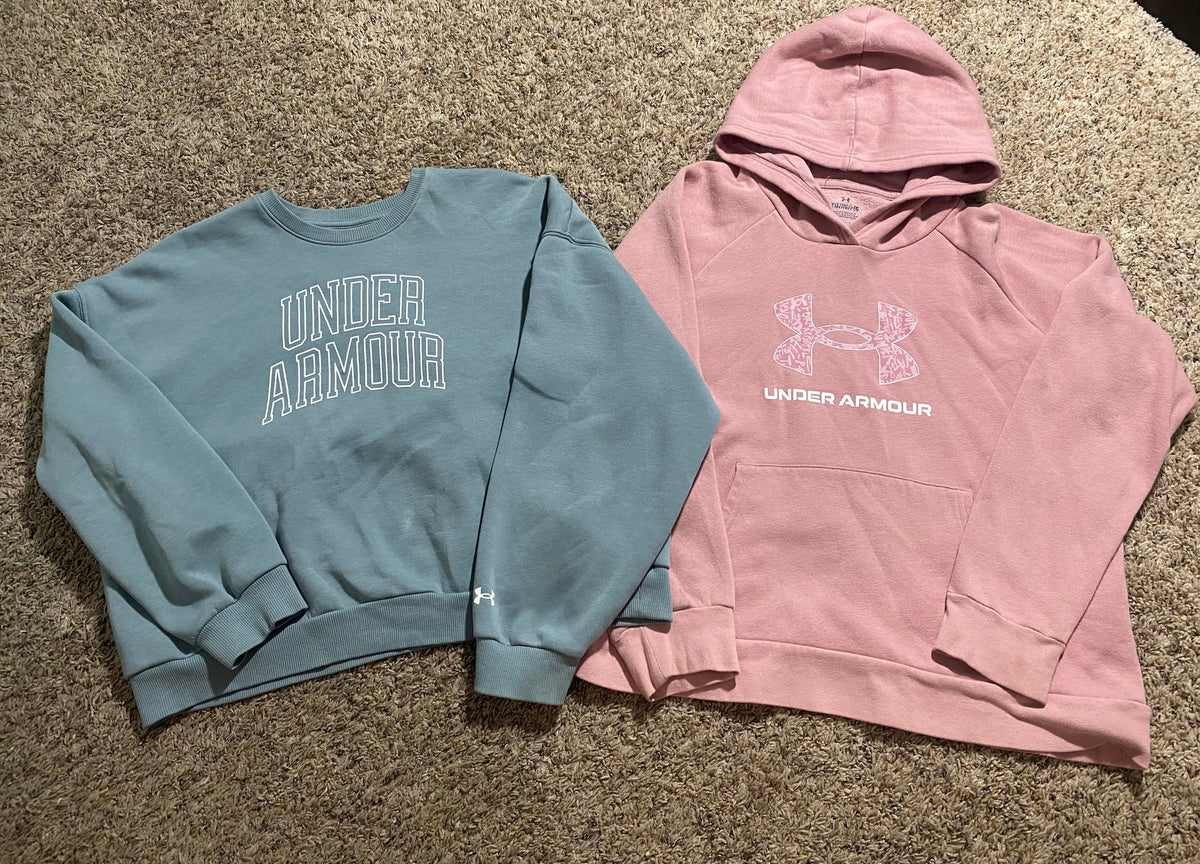 Seller #57 Girls Large and Girls XL Under armour sweatshirts