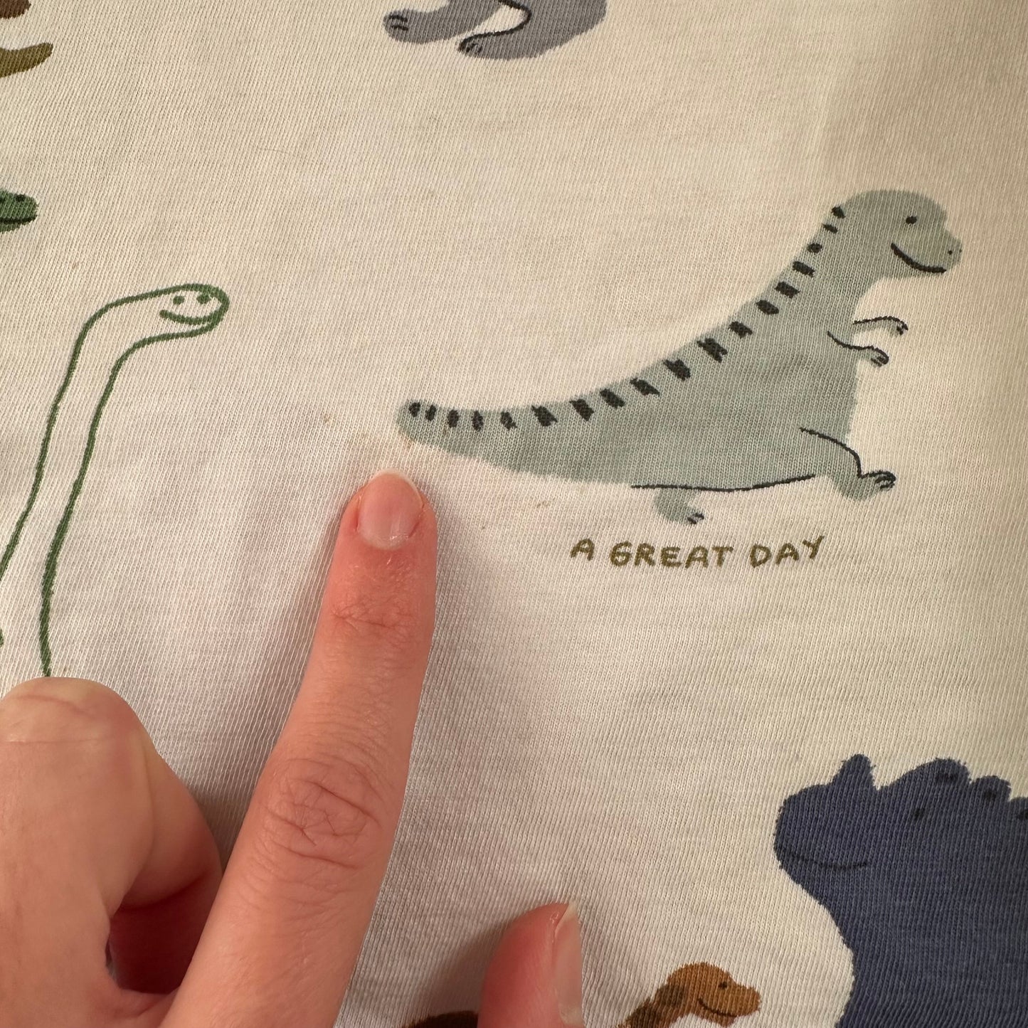 #95 GUC Boys H&M Tshirts, set of 3, Dinosaur / Green / Green Striped, size 18 months