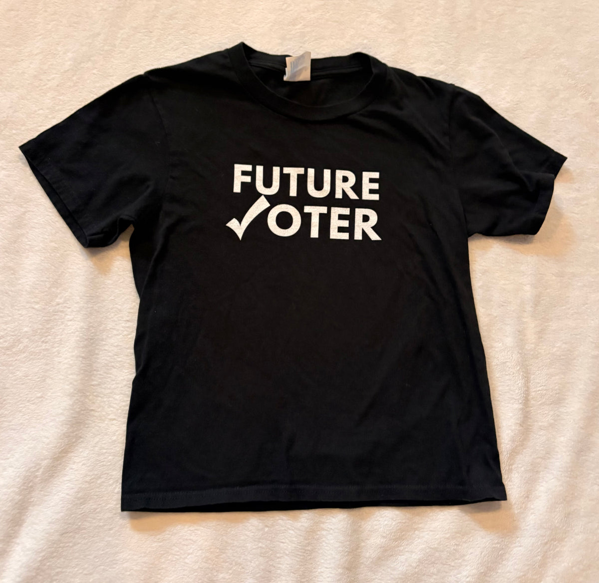 #102 - boys size S "Future Voter" tee