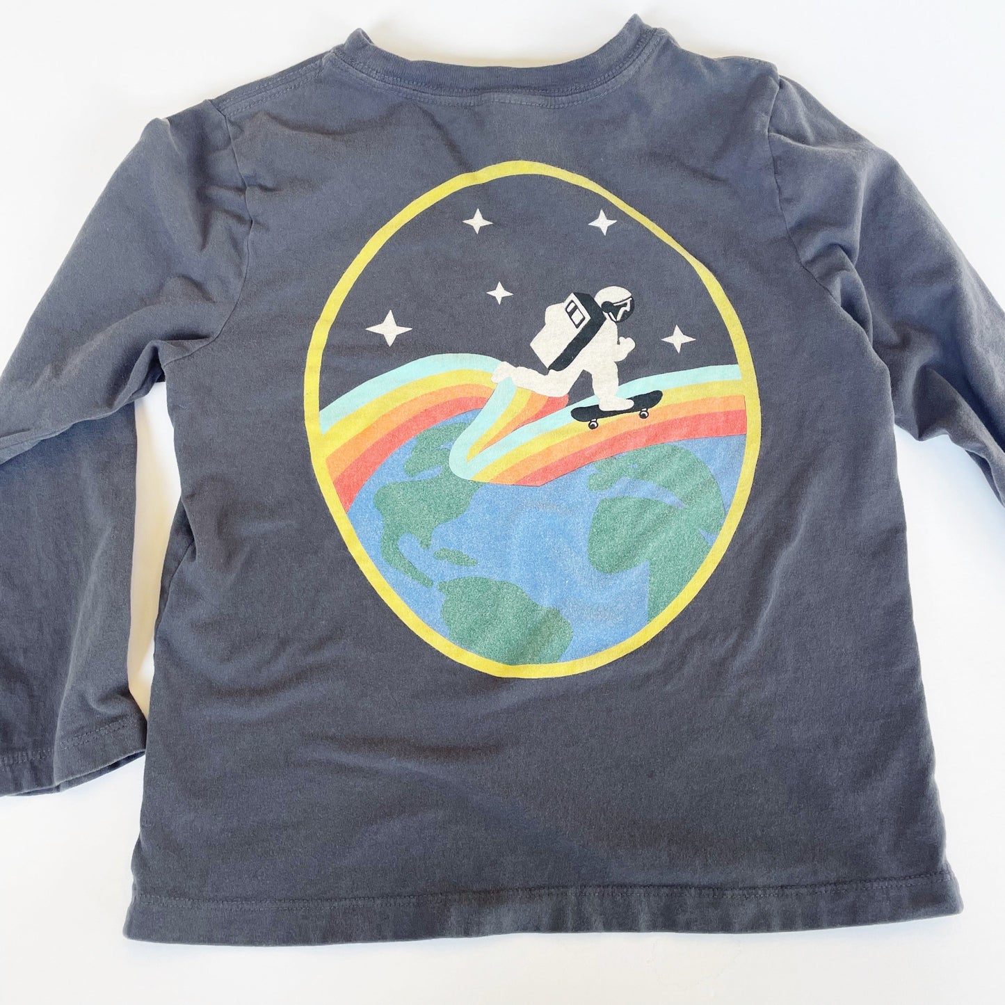 #118 | Size 120 / 6-7 | Hanna Andersson Boys Far Out Space Shirt