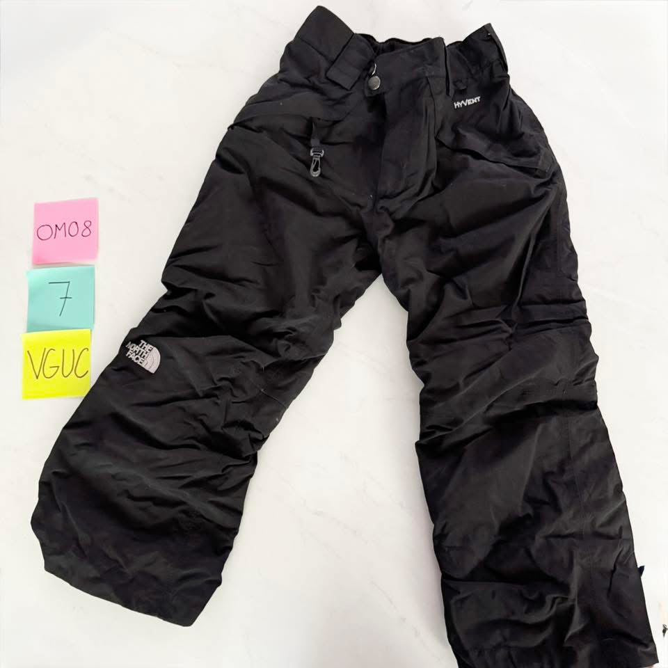Seller 196- black north face snow pants 7/8