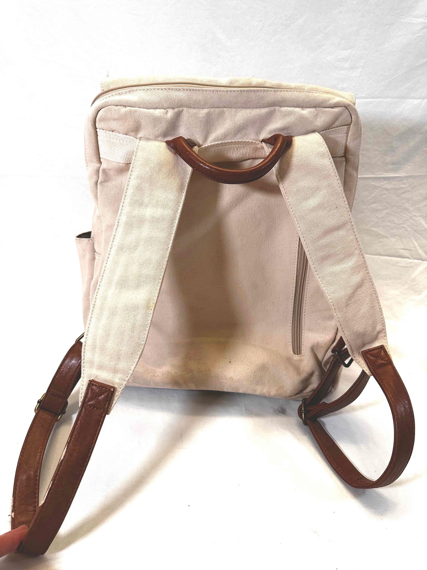 #30 Momkind Canvas and Leather Diaper Bag