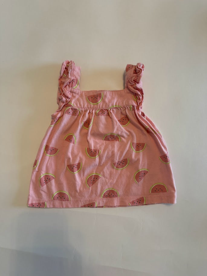 #78 REDUCED Carter's Watermelon Sleeveless Top Girls 18M