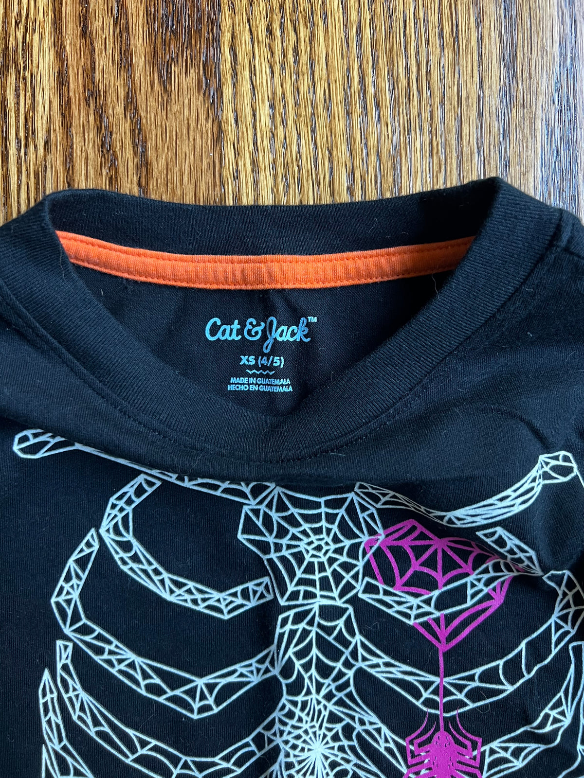 Seller #115 - Cat & Jack Boys XS (4/5) Black Long Sleeve Halloween Shirt, EUC
