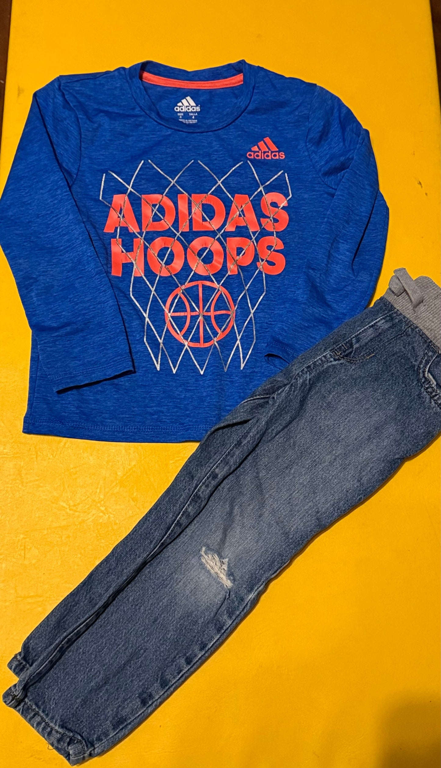 #73 Blue Adidas Long Sleeve with Jeans (4)