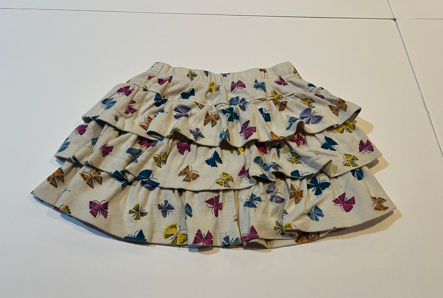 #180 Girls 100 (4) Hanna Andersson Butterfly Skort