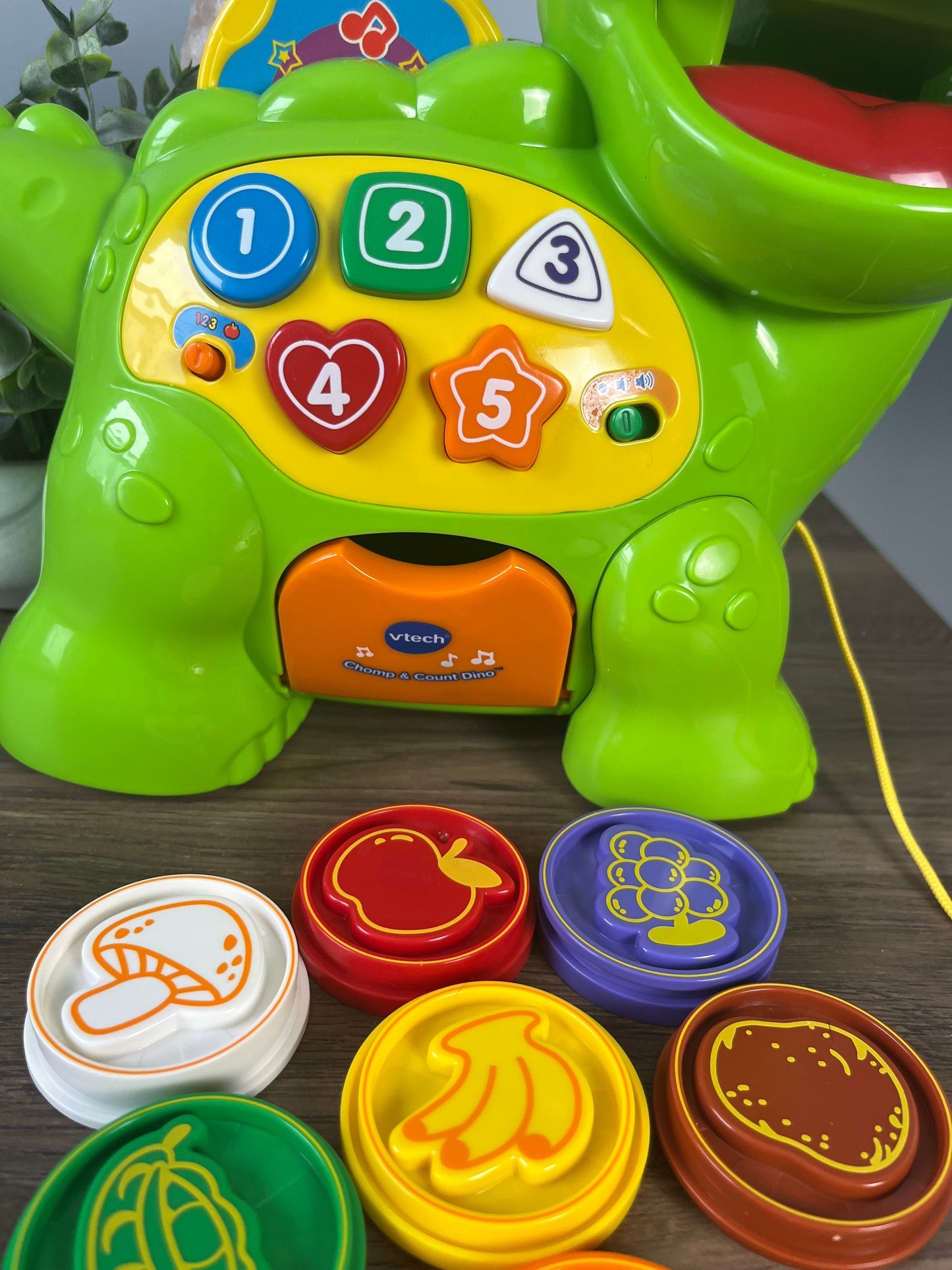 Seller #213 V Tech Chomp & Count Dinosaur