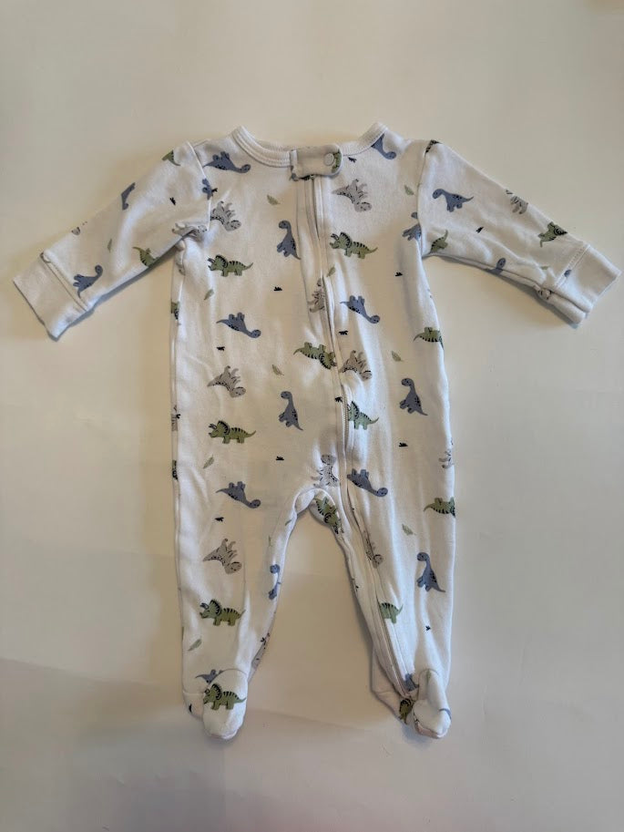 #78 REDUCED Beau et Belle Dinosaur Pajamas Boys 3-6M