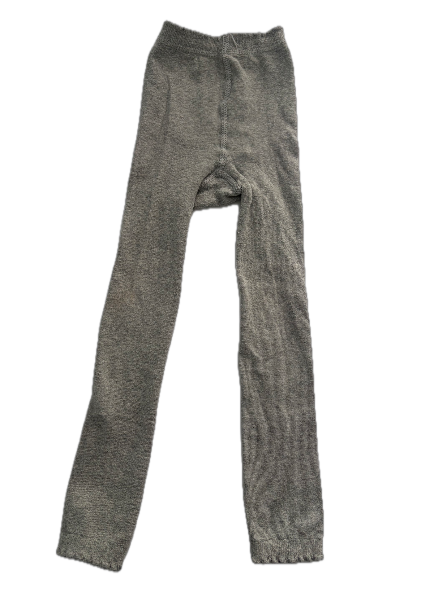 Seller #91 Girls' size 6-8 footless tights in grey heather VGUC