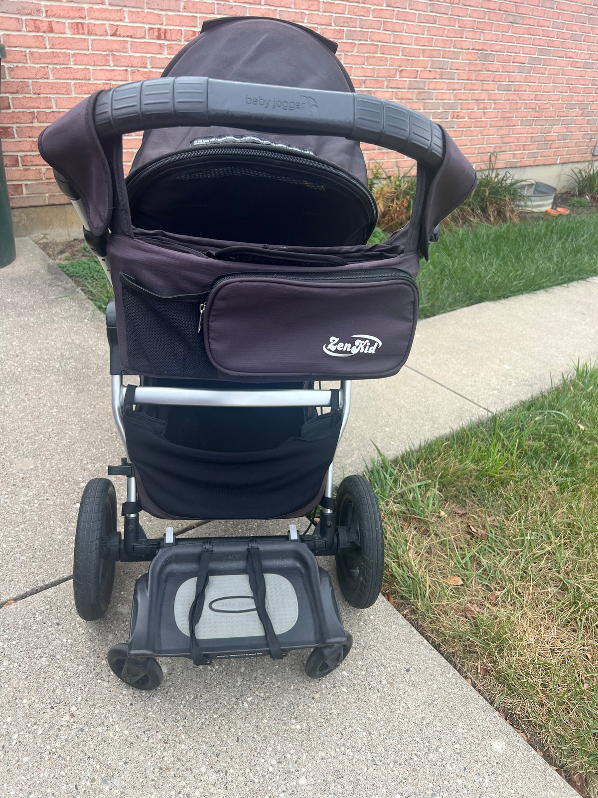 #180 Baby Jogger City Select Double stroller with attachments