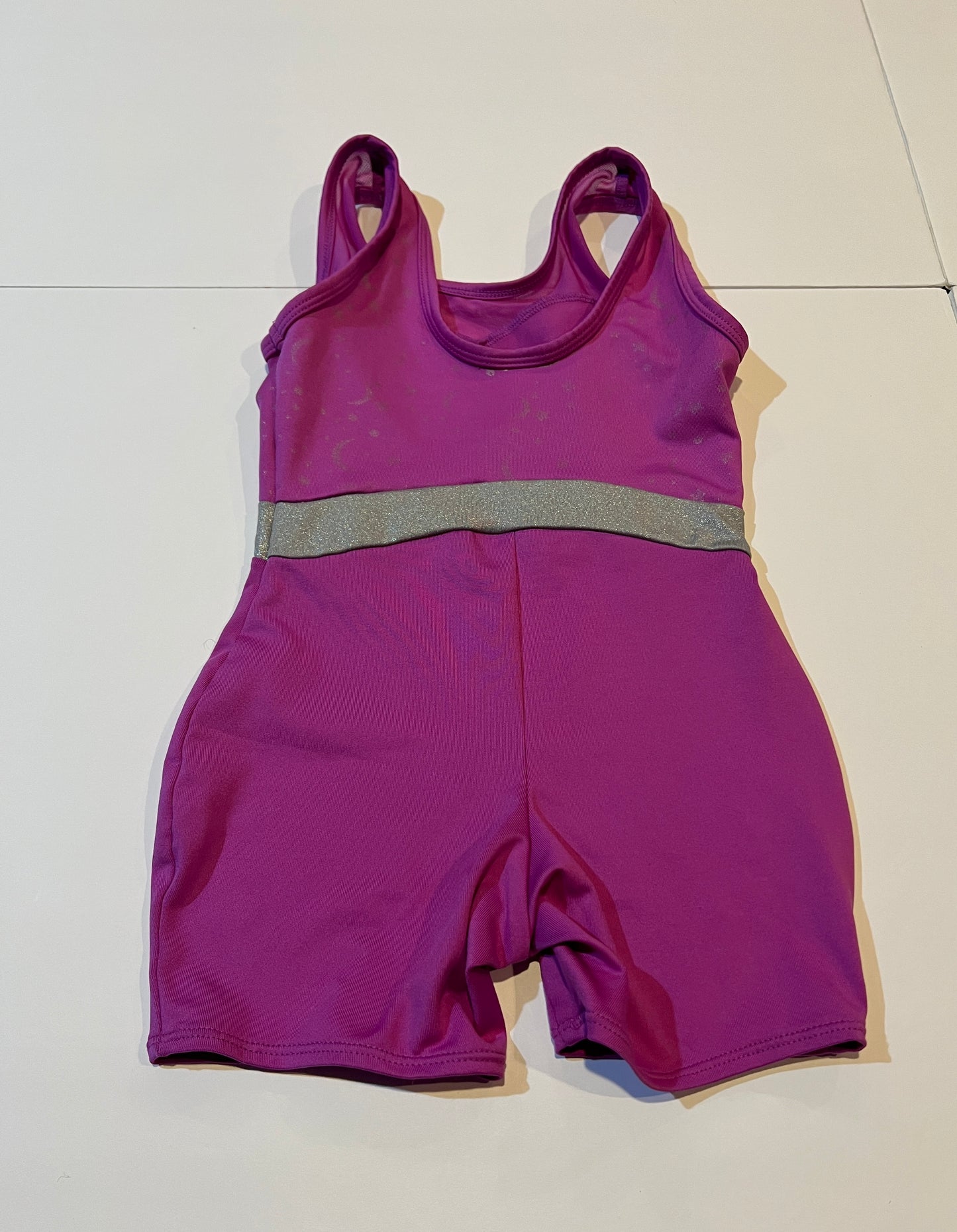 #141 Girls XS 4/5 Cat & Jack Leotard Bundle Purple with Stars and Pastel Tie Dye