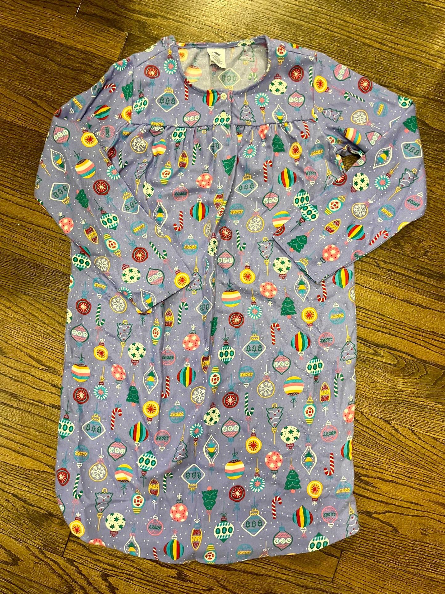 #67 Lands’ End Flannel Nightgown 16 Ornaments