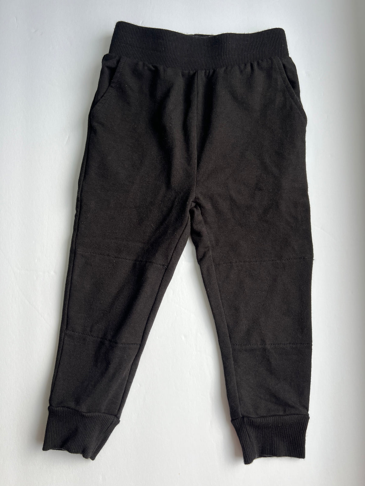 #180 Little Sleepies boys size 2T black joggers