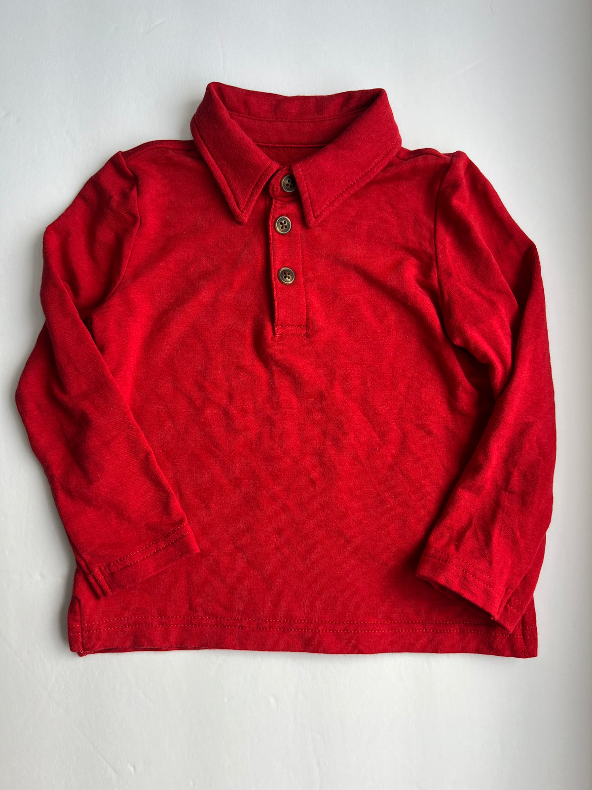 #180 Little Sleepies boys size 18-24 months long sleeve polo shirt