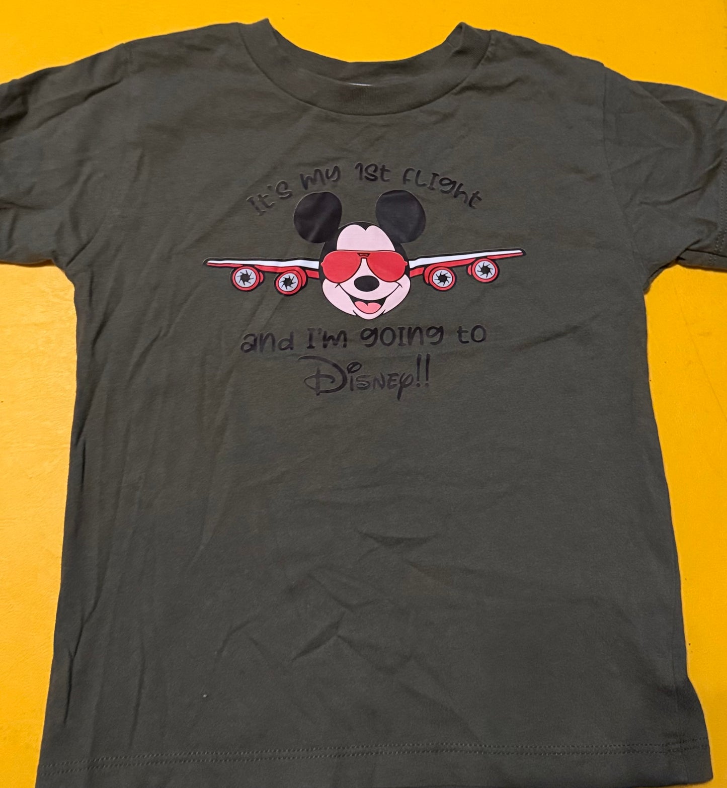 #73 1st Flight to Disney Tshirt (4T)