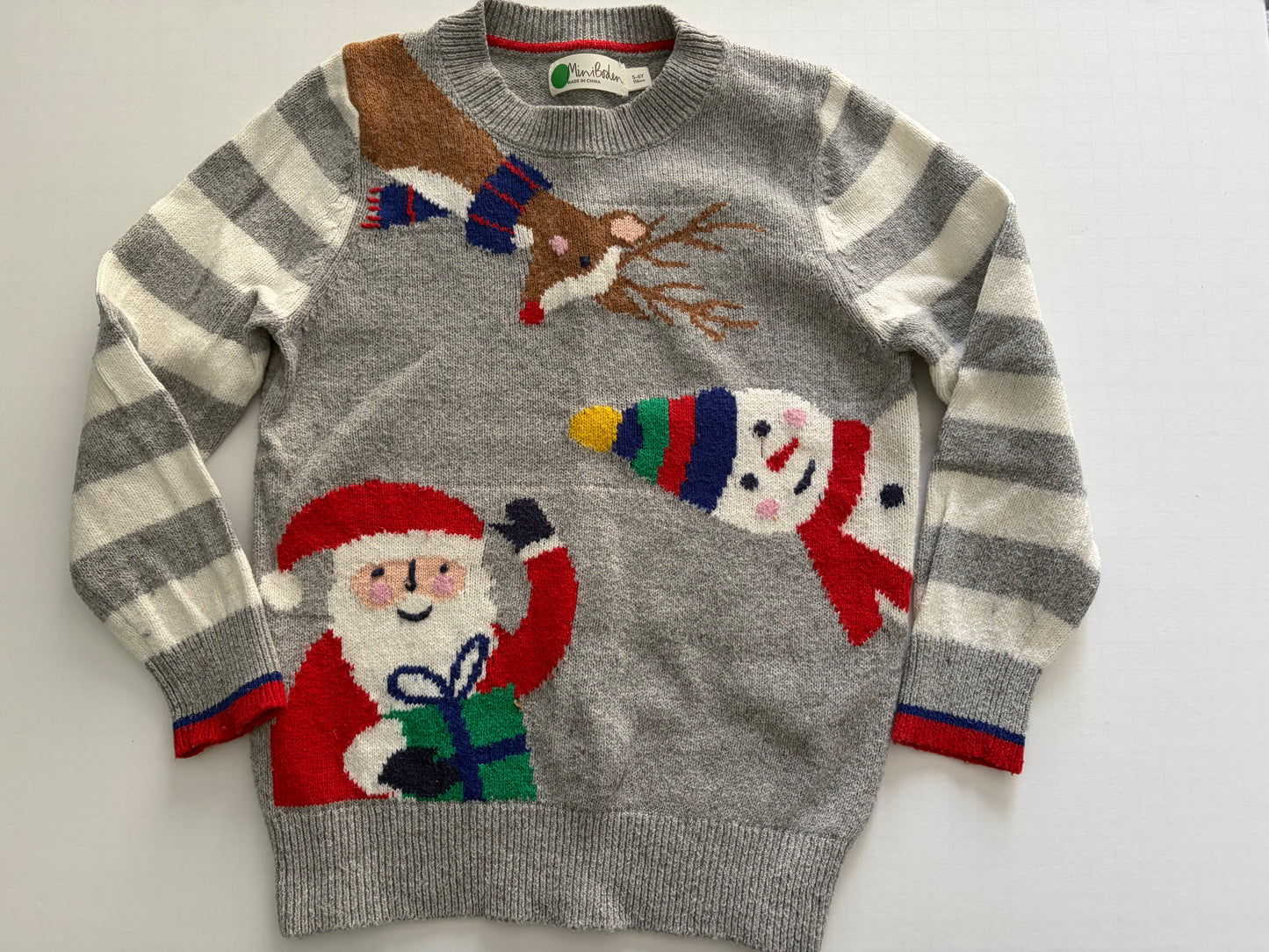 Seller #91 unisex size 5-6 MiniBoden Christmas sweater VGUC