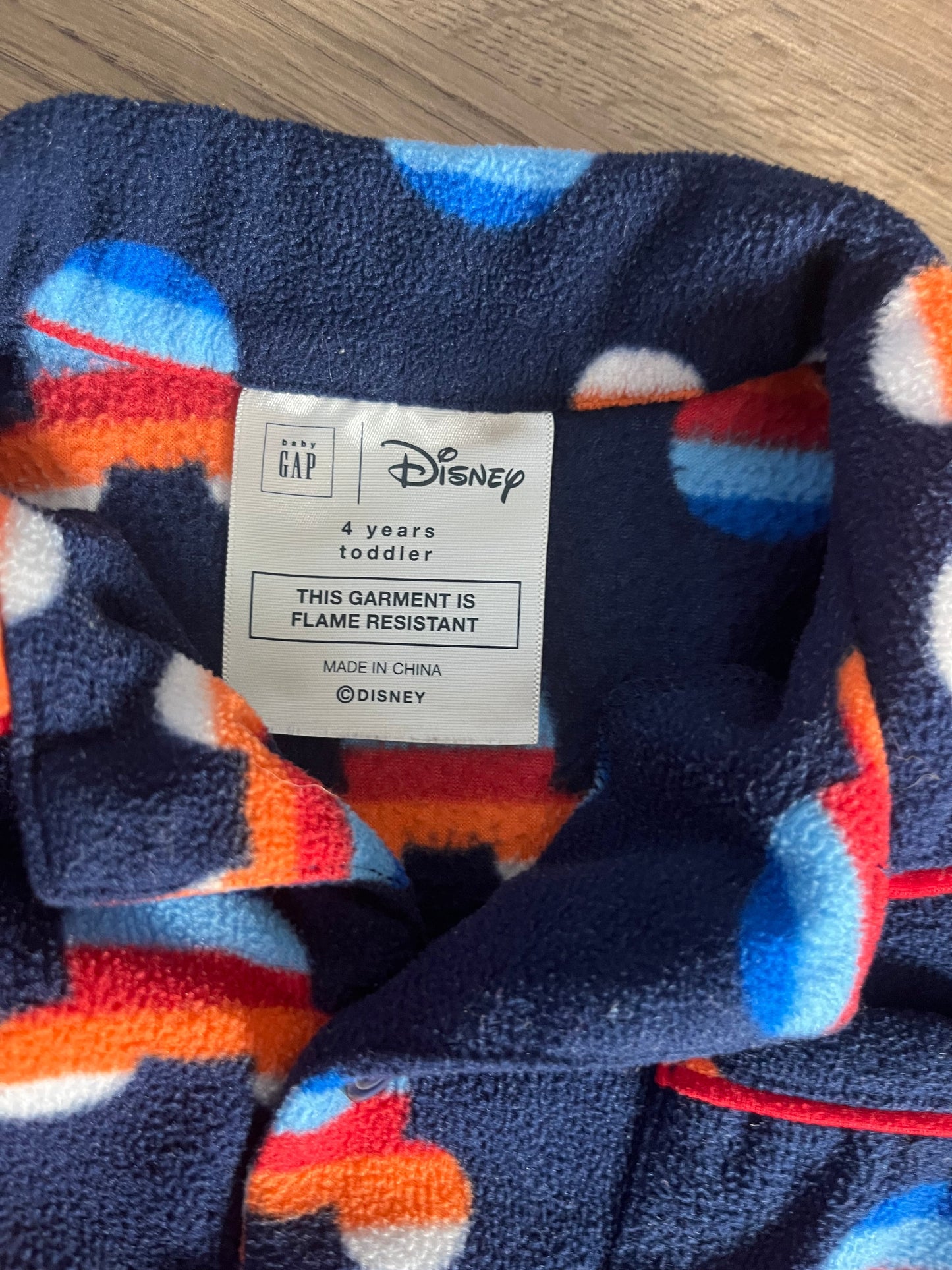 Seller #213 4T Disney Mickey Fleece Pajamas EUC