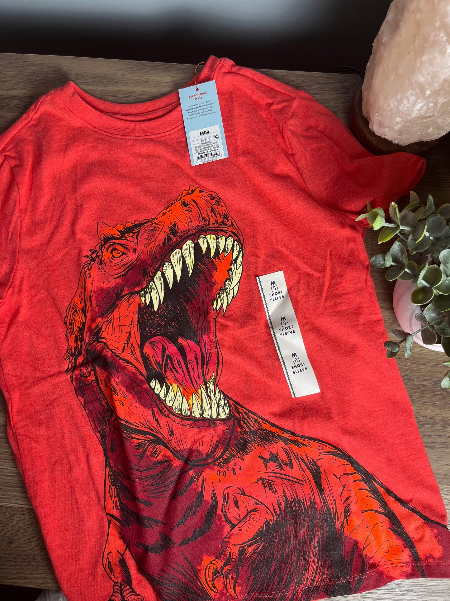 Seller #213 NWT Size 8 (M) Cat & Jack T. rex Long Sleeve T-shirt