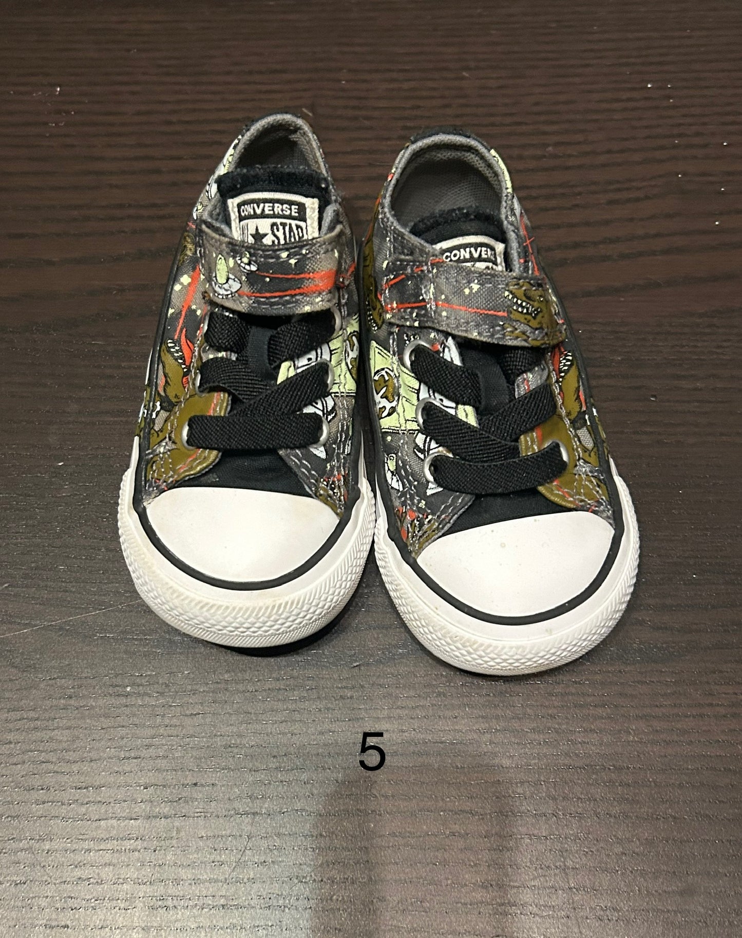 Seller #63 Toddler size 5 dinosaur chucks