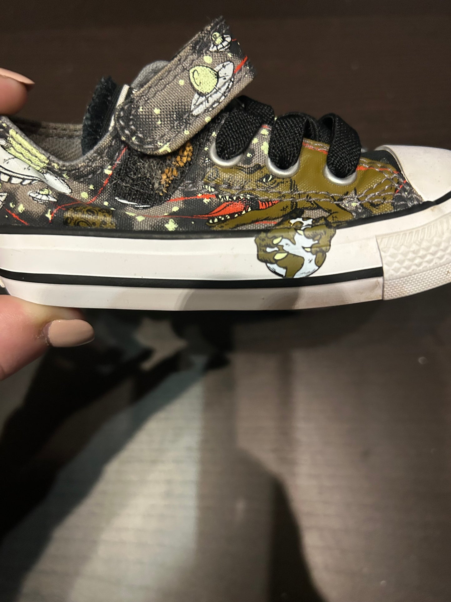 Seller #63 Toddler size 5 dinosaur chucks