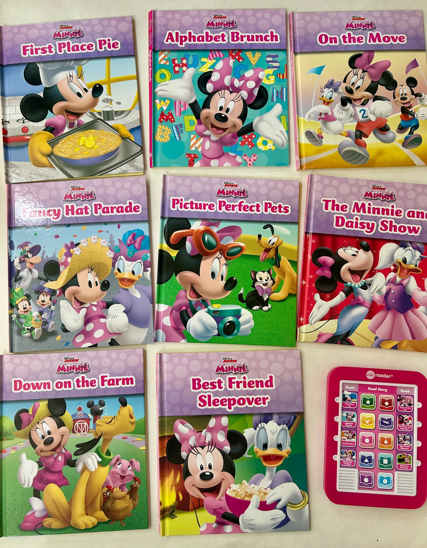 #6 Disney Minnie Mouse set of books with automated reader