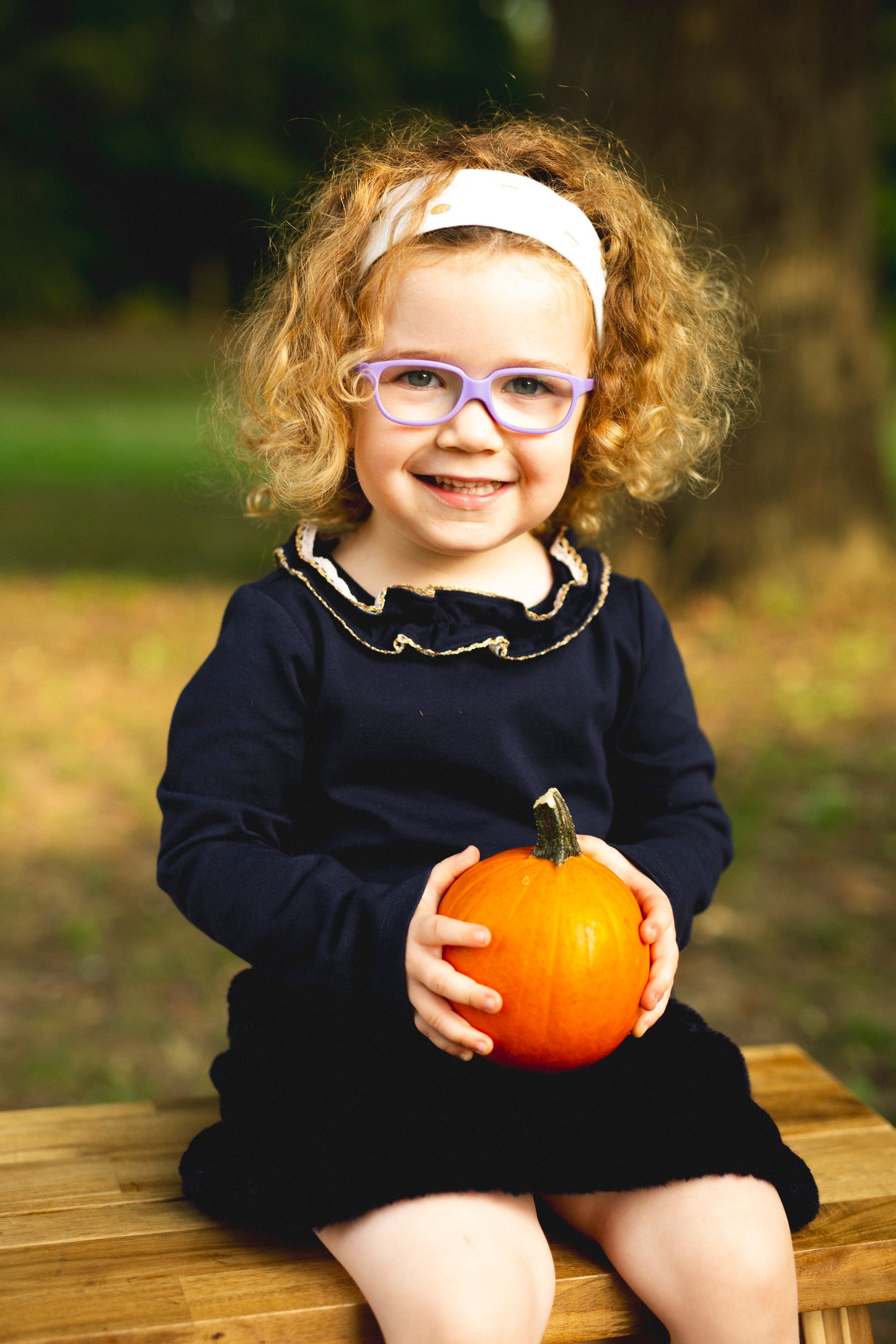 #93 Janie and Jack Navy Gold Dress Girls 4T