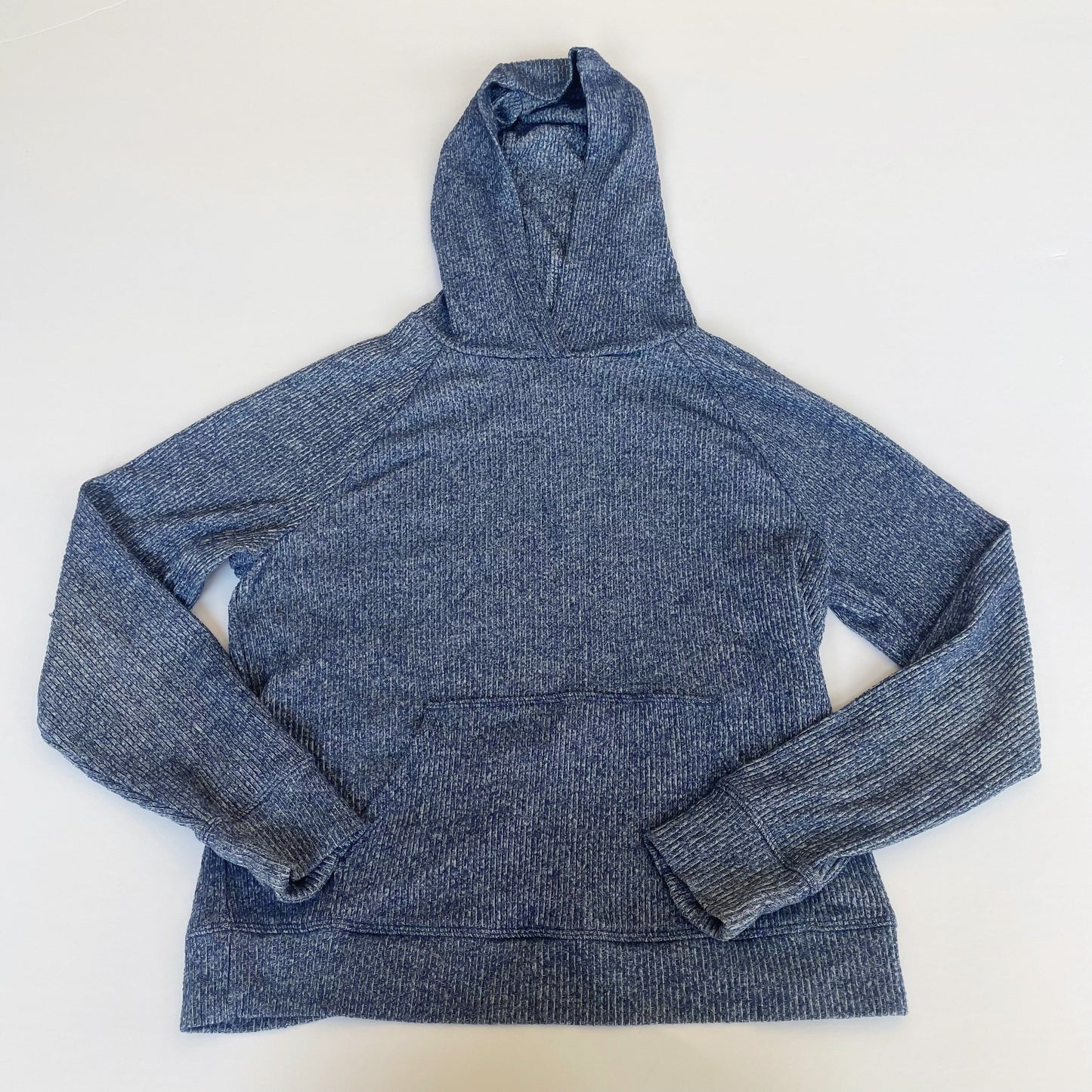 #118 | Size L / 12 | Athleta Girl Girls Blue Ribbed Hoodie