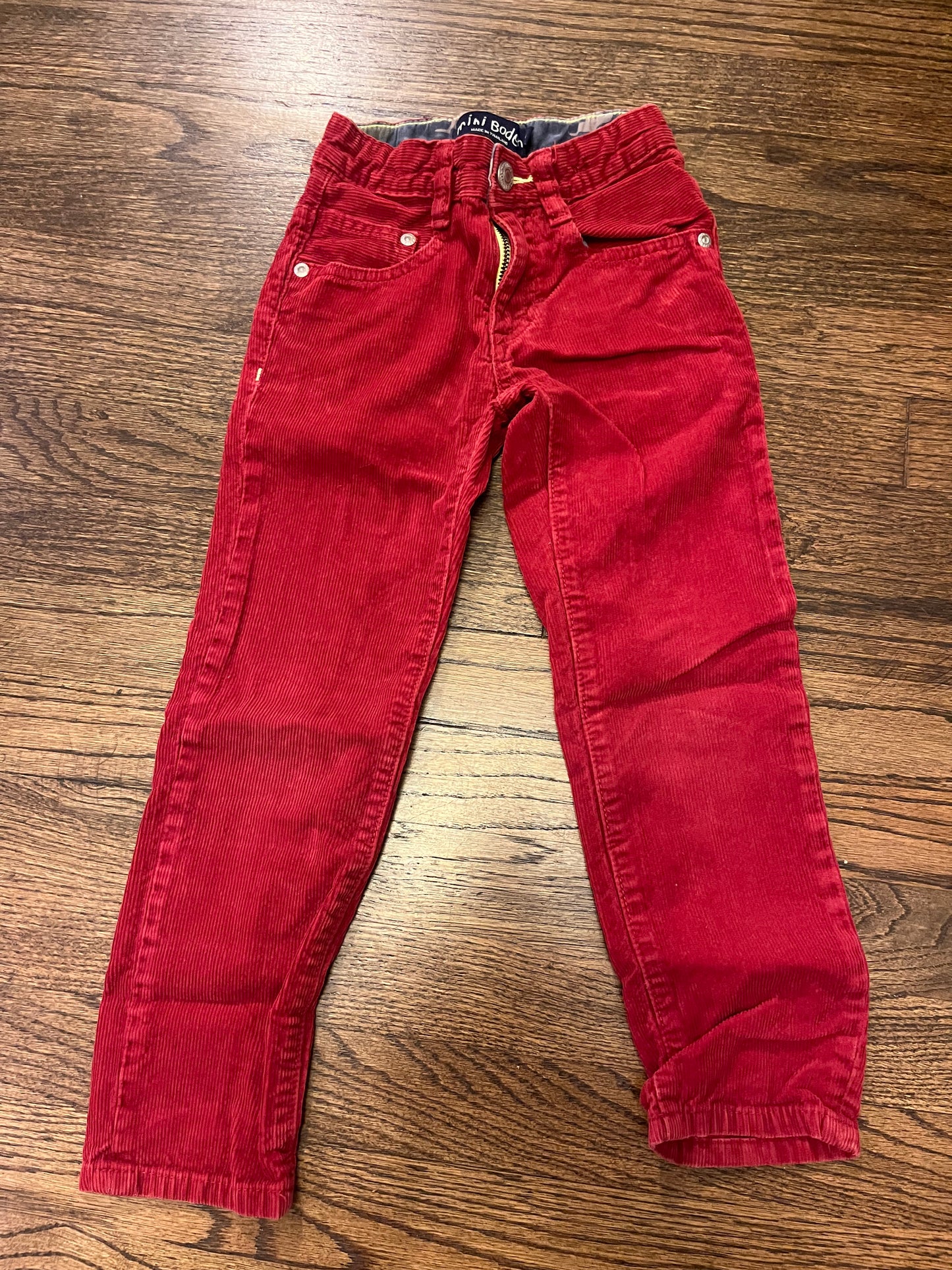 #67 Boden Red Velvet Pants 8Y
