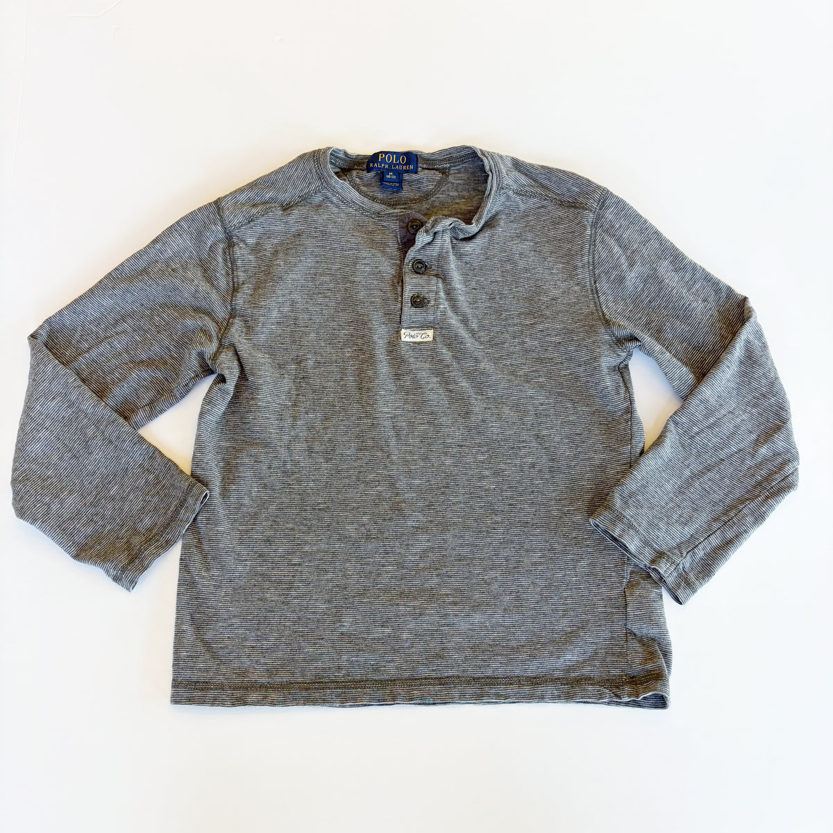 #96 | Size M (10-12) | Polo Ralph Lauren Boys Striped Henly Shirt