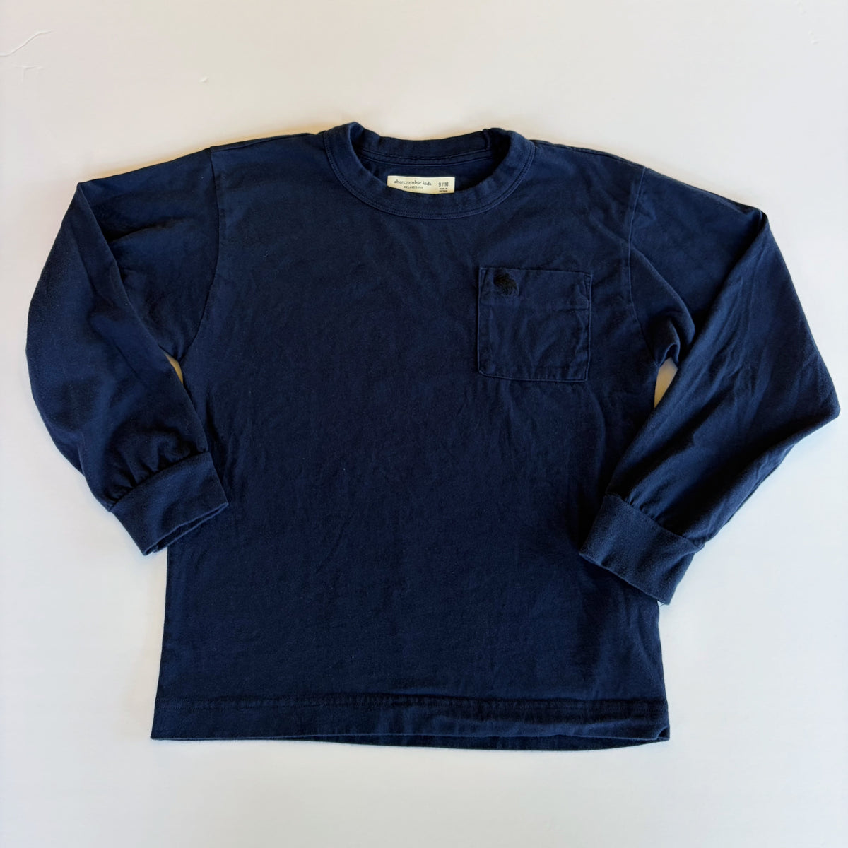 #96 | Size 9/10 | abercrombie Boys Navy Long Sleeve Shirt